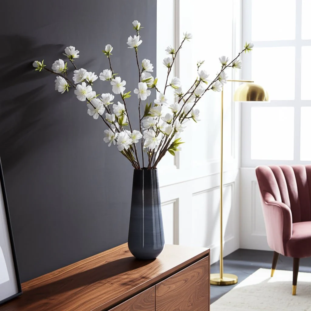 Metal 18"h Alabastron Vase, Multi - Image 9