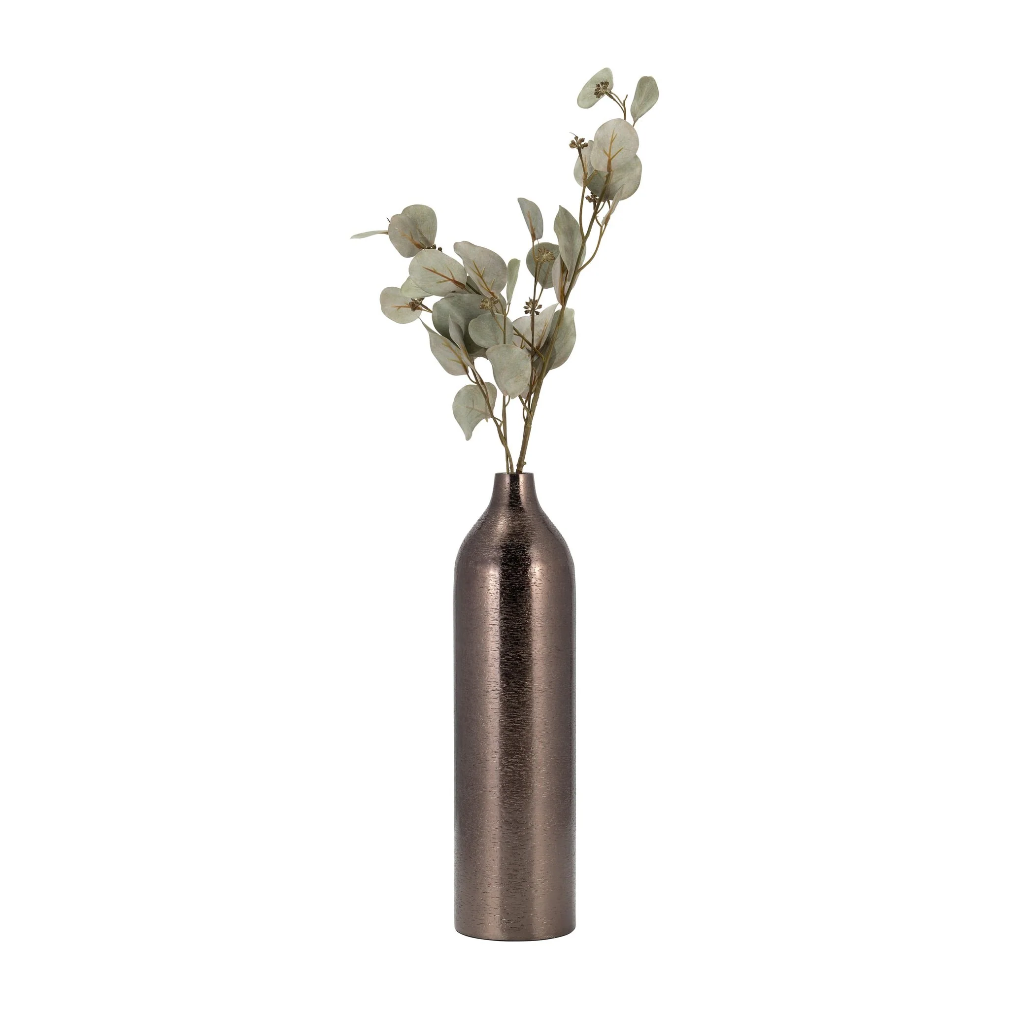 Metal, 18"h Cylinder Vase, Black - Image 2