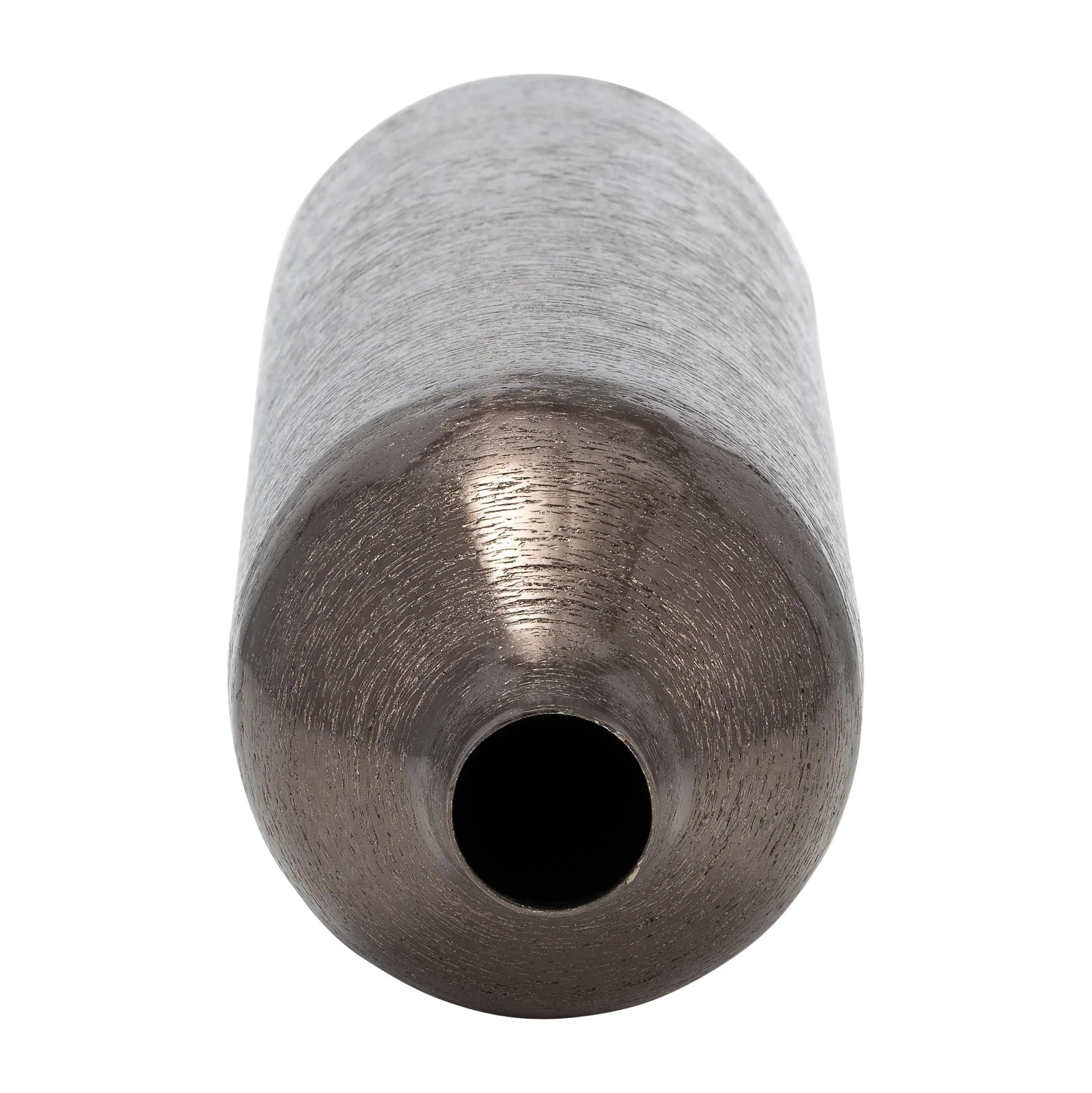 Metal, 18"h Cylinder Vase, Black - Image 4
