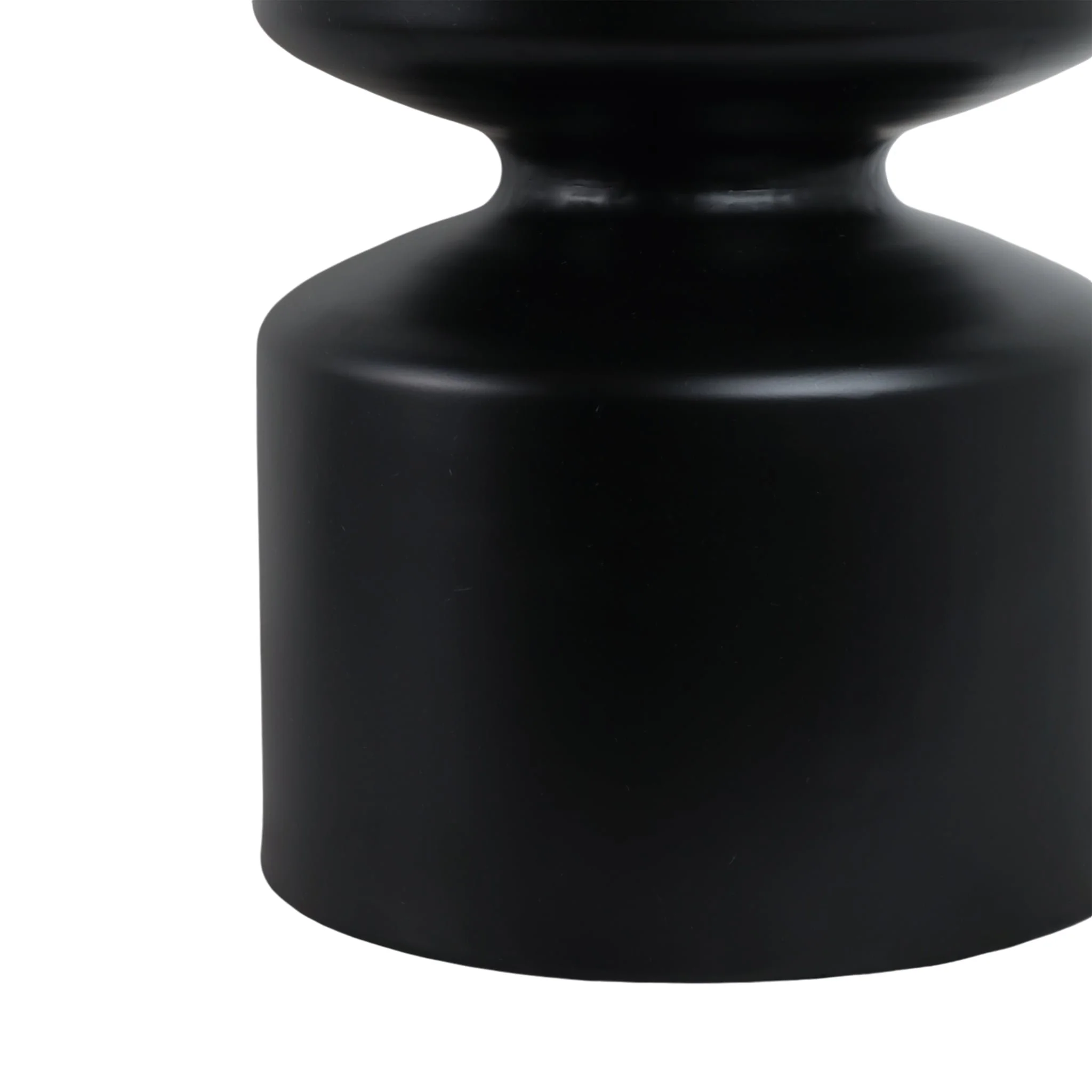 Metal, 18"h Pawn Shaped Stool, Black - Image 4