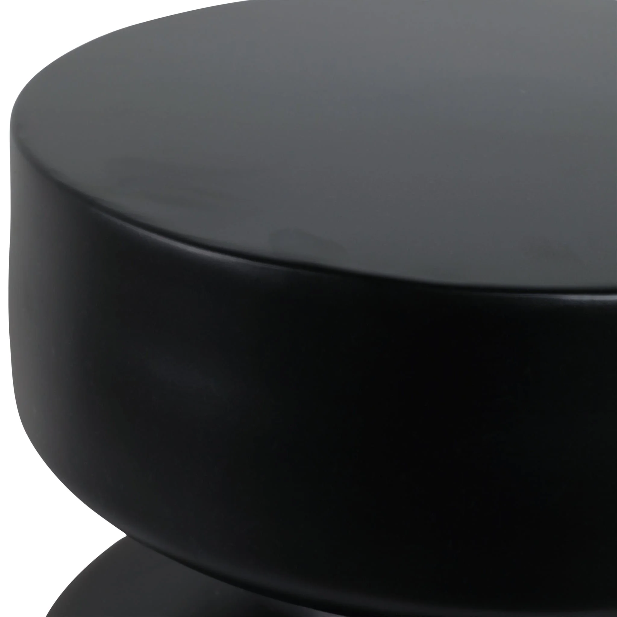 Metal, 18"h Pawn Shaped Stool, Black - Image 5