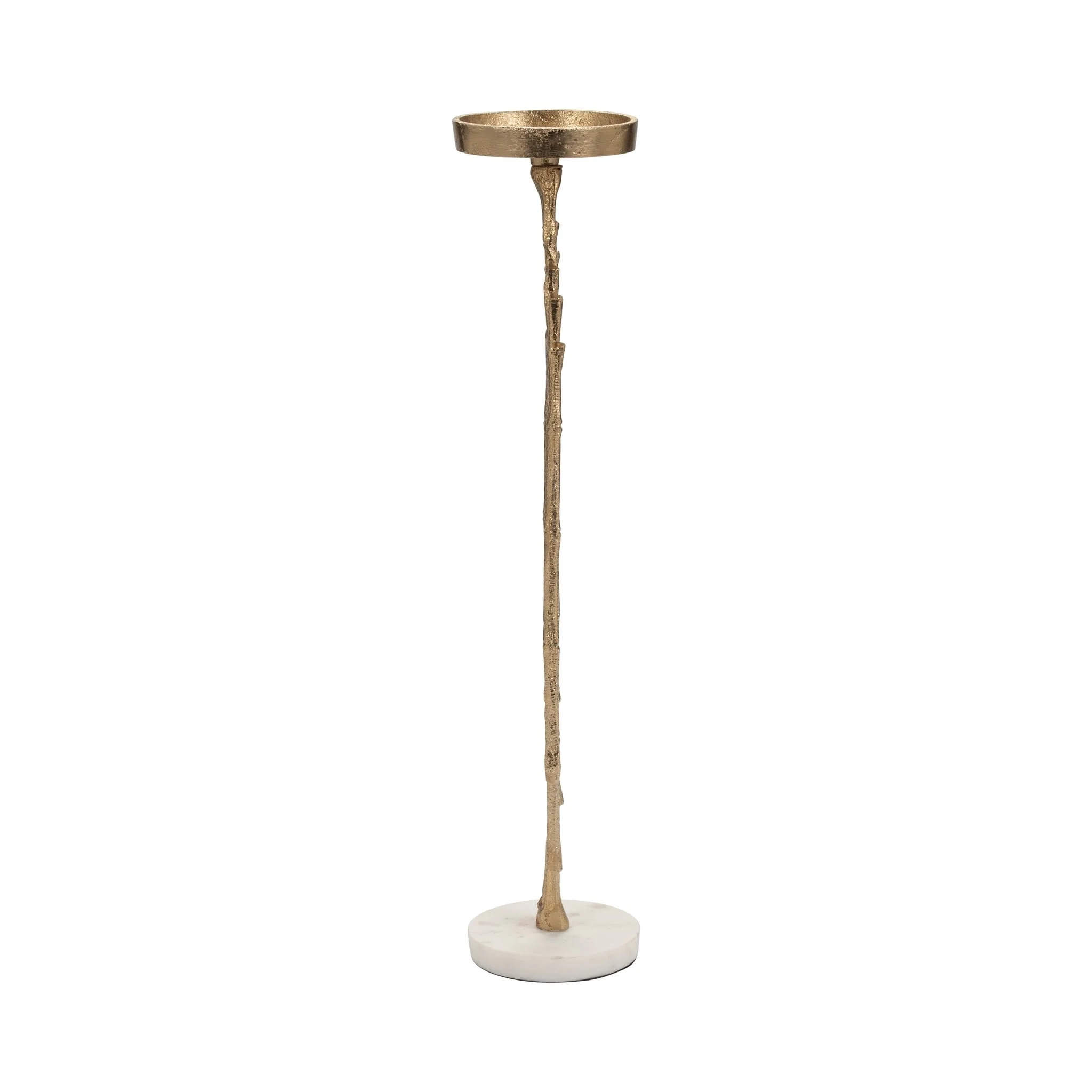 Metal, 19" Contemporary Candle Holder, Gold - Image 4