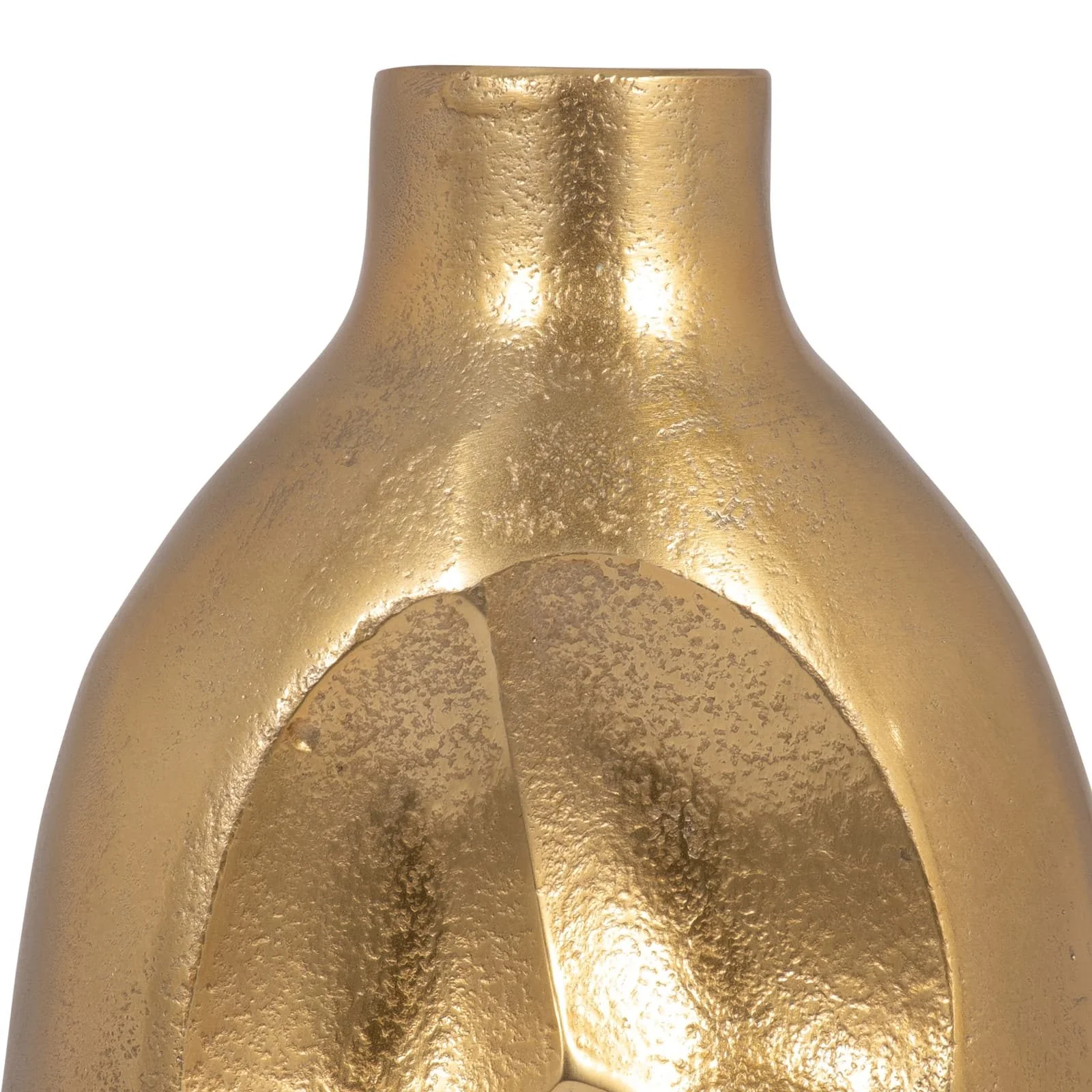 Metal, 19" Cut-out Vase, Gold - Image 5