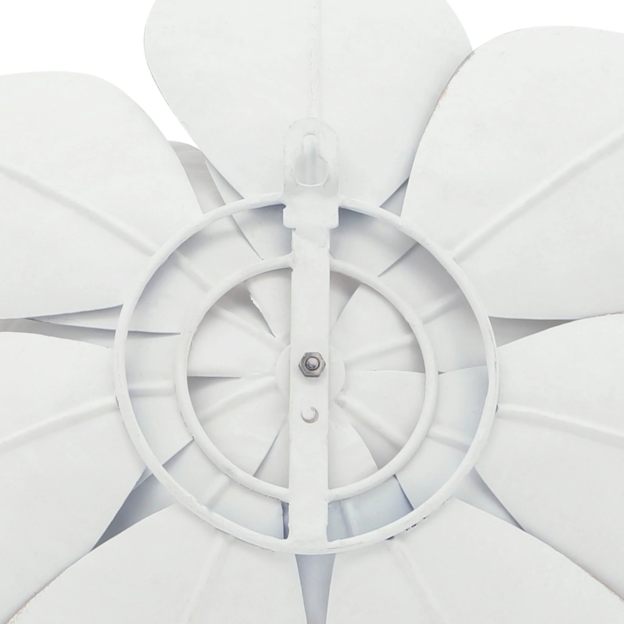 Metal 19" Lotus Wall Deco, White/gold - Image 4
