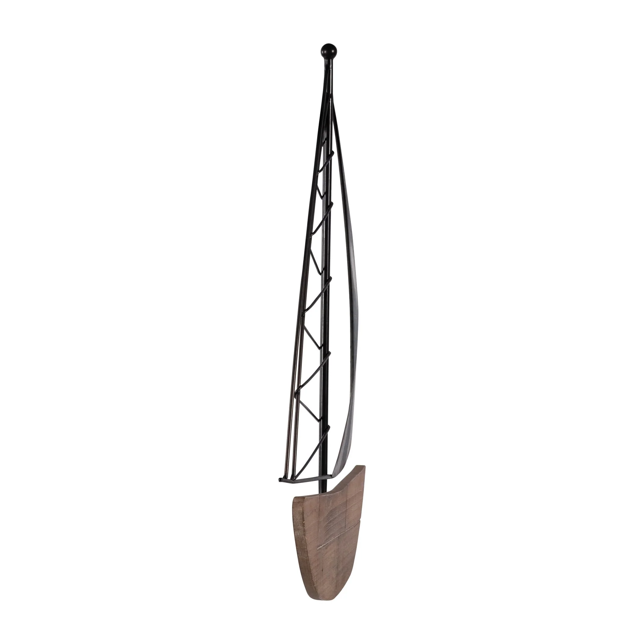 Metal, 19"h Boat Wall Deco, Brown - Image 3