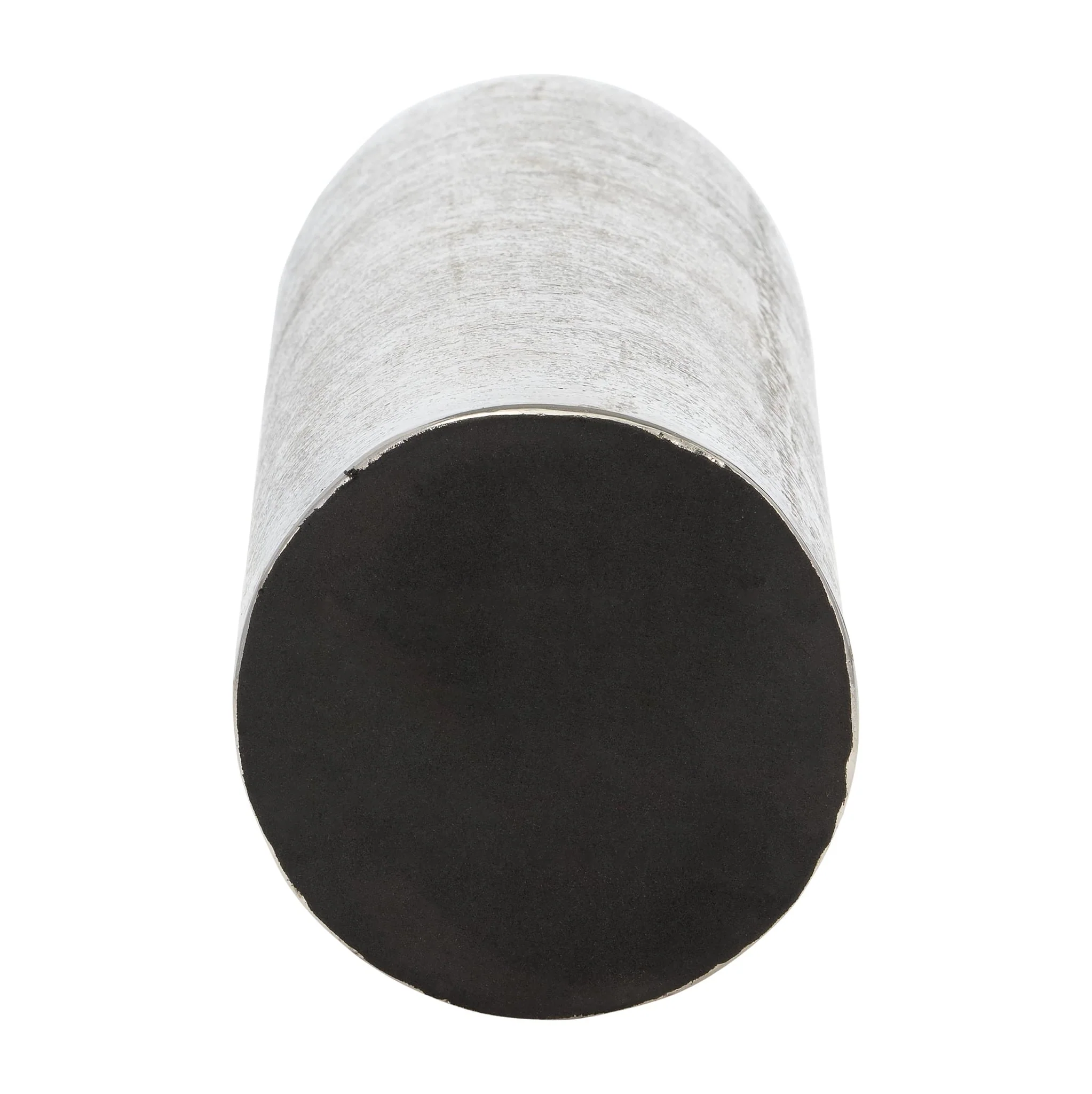 Metal, 19"h Cylinder Vase, Silver - Image 5