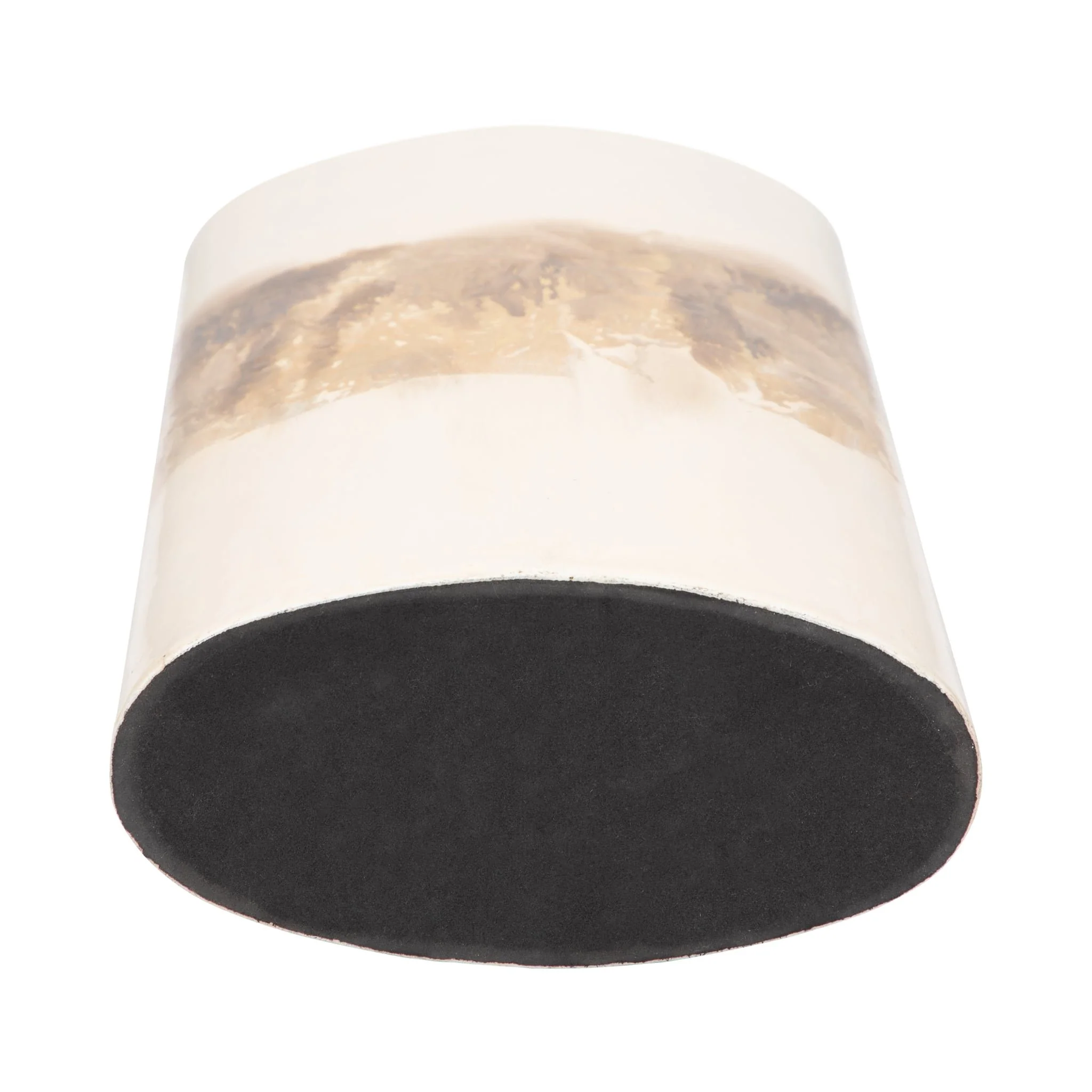 Metal, 20" Flask Vase, Pearl/gold - Image 7