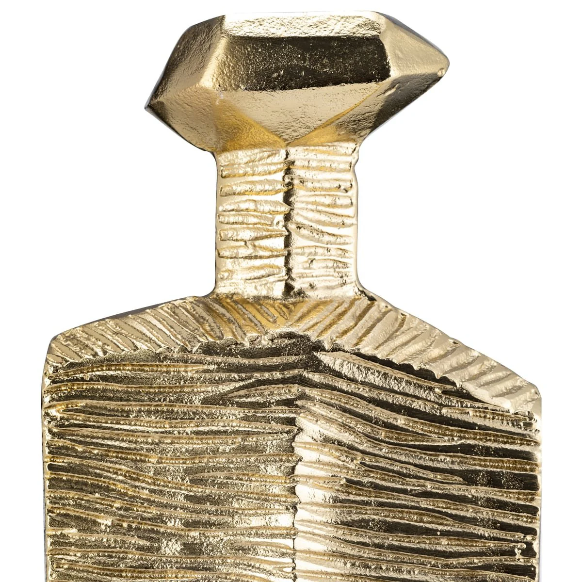 Metal,20",rigged Vase,gold/black - Image 5