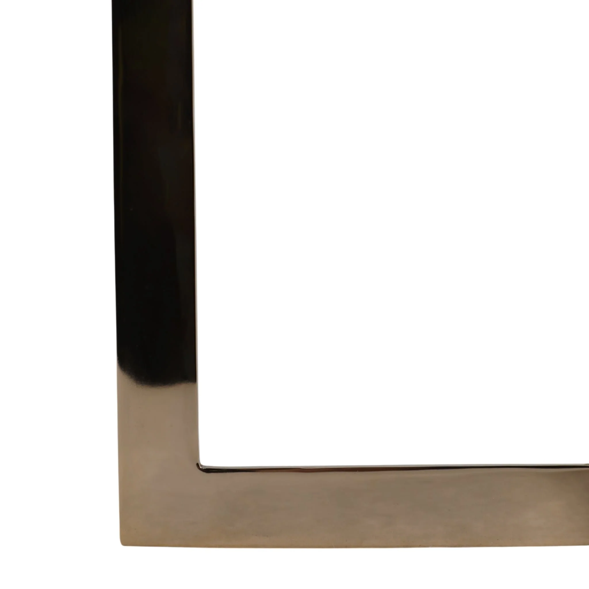 Metal, 20" Selenite Top Accent Table, Ivory/gold - Image 5