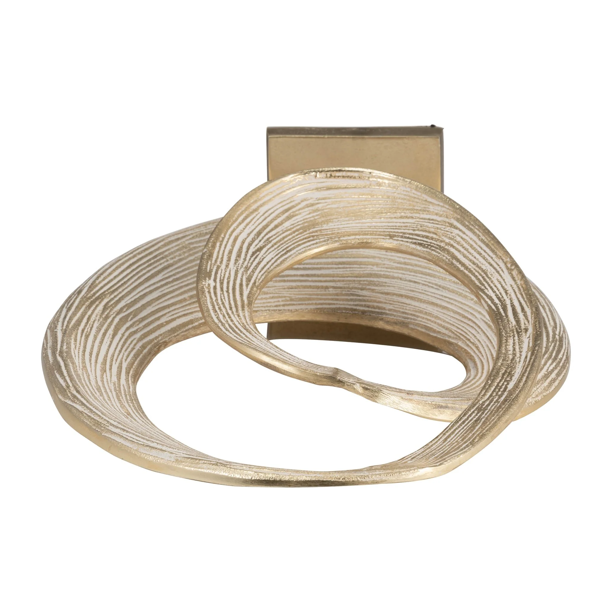 Metal, 20" Swirl Table Top Deco, Gold - Image 6