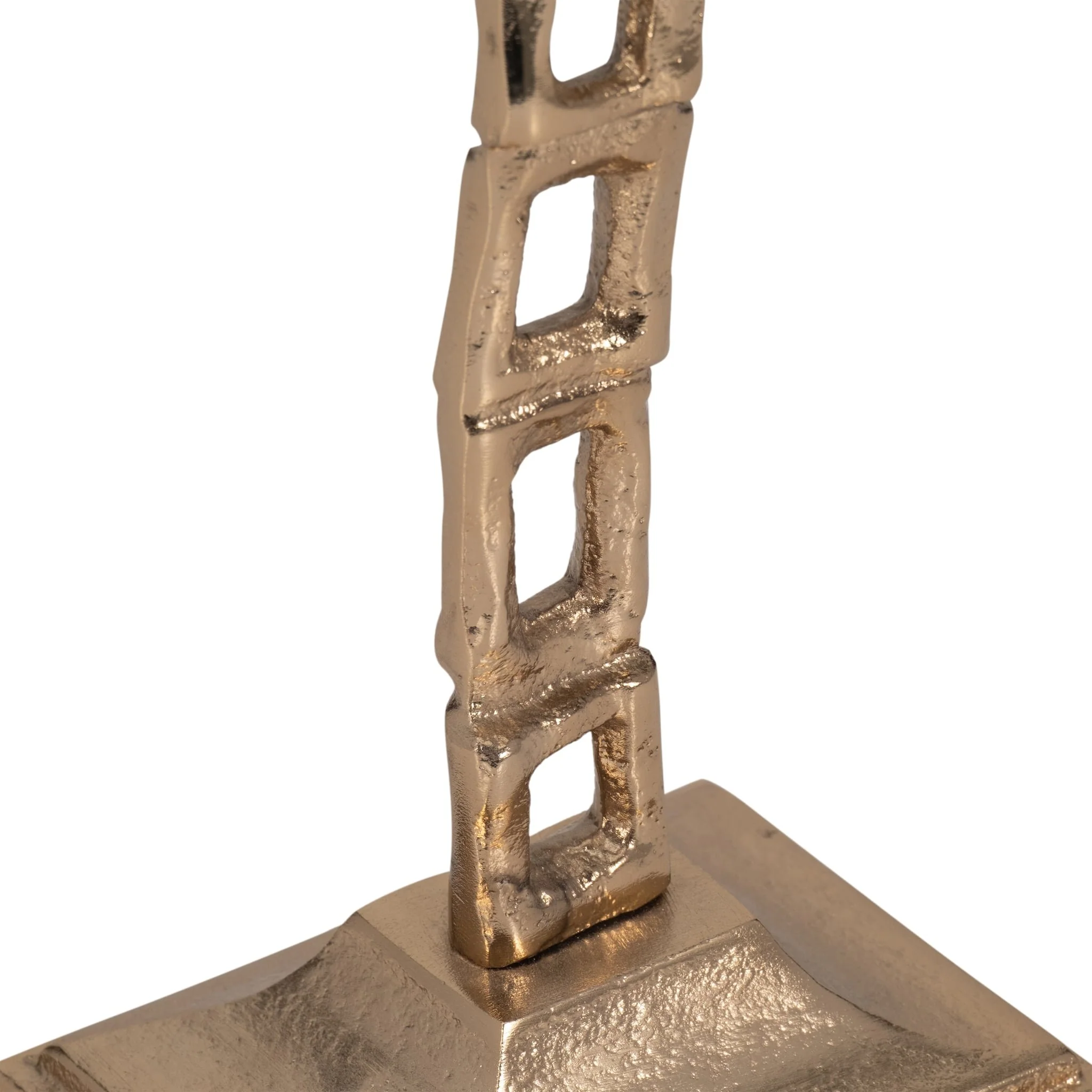 Metal, 20" Tealight Holder W/ Base, Gold - Image 4