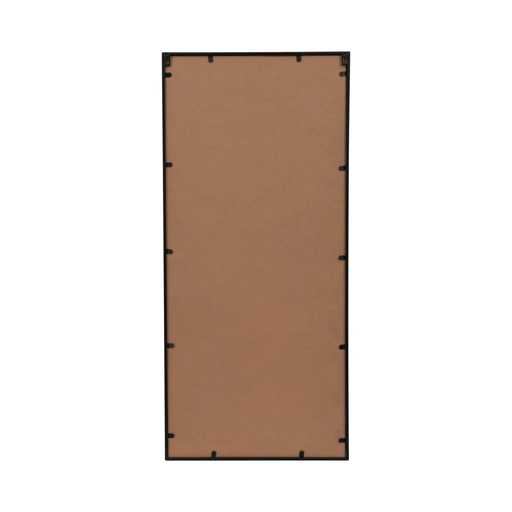 Metal, 20x43 Windowpane Mirror, Black - Image 5