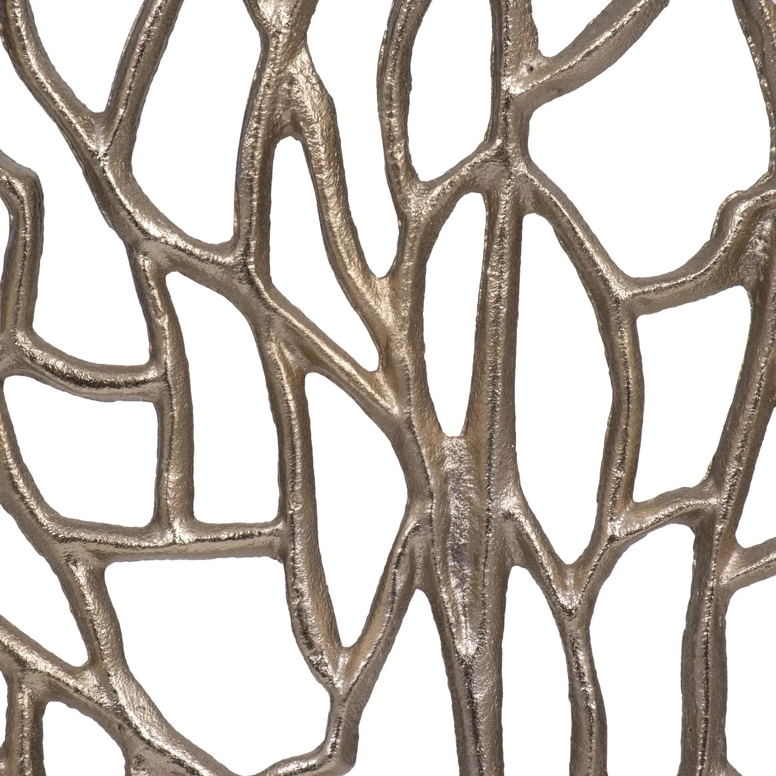 Metal, 21" Coral On Marble Base, Champagne - Image 5