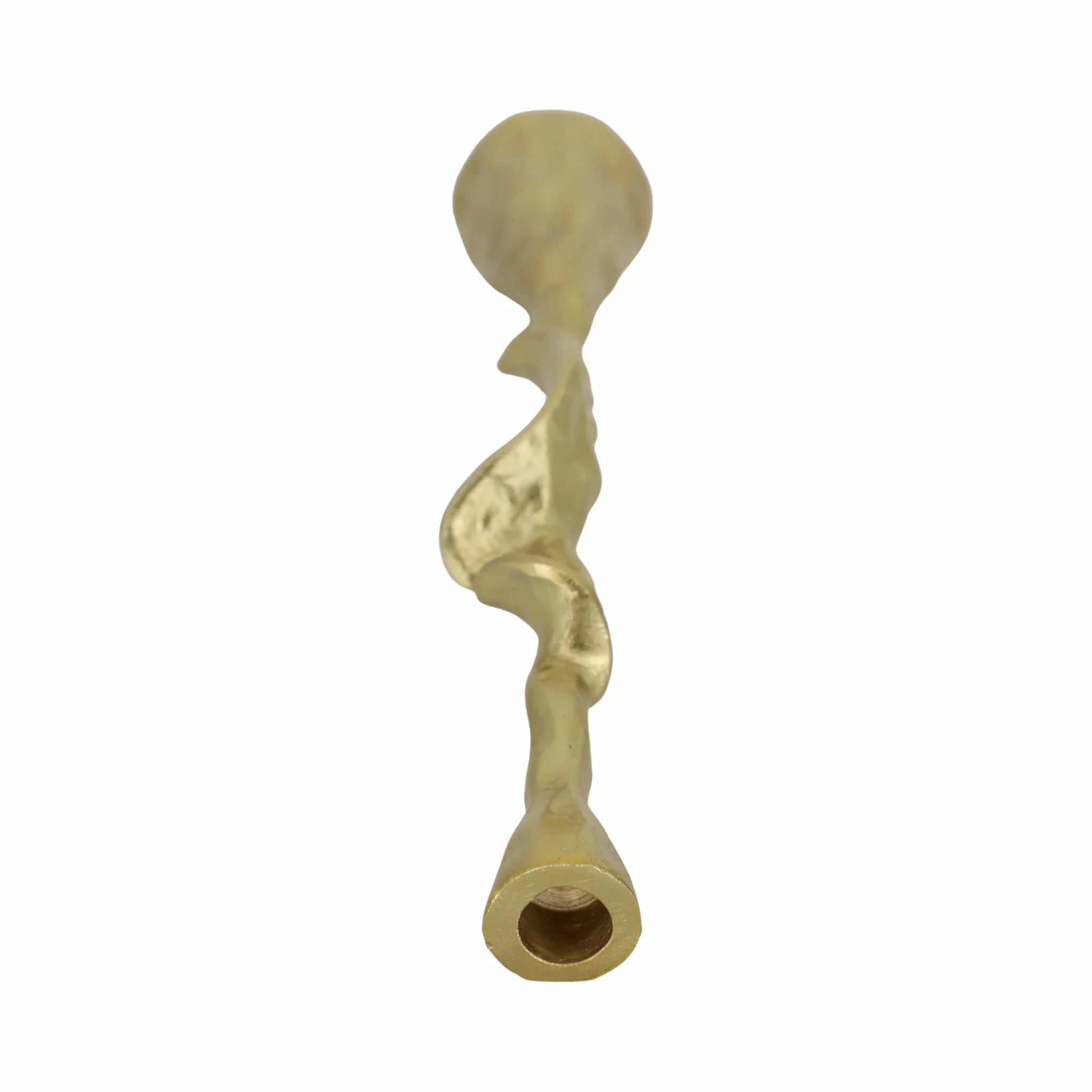 Metal, 21" Forged Taper Candleholder, Gold - Image 6
