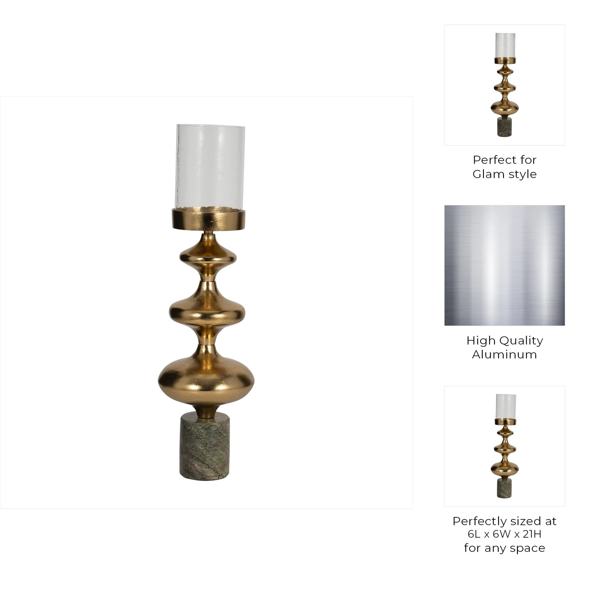 Metal, 21" Hurricane Sphere, Dark Gold, Kd - Image 9
