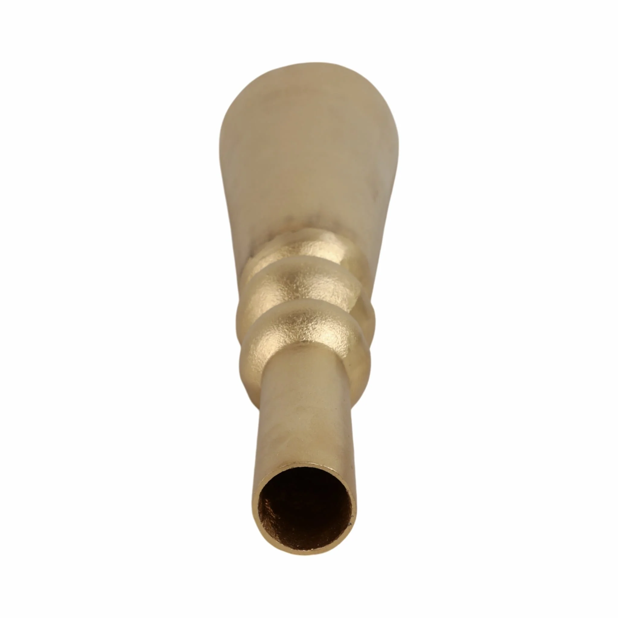 Metal,21"h,abstract Pillar Vase,gold - Image 6