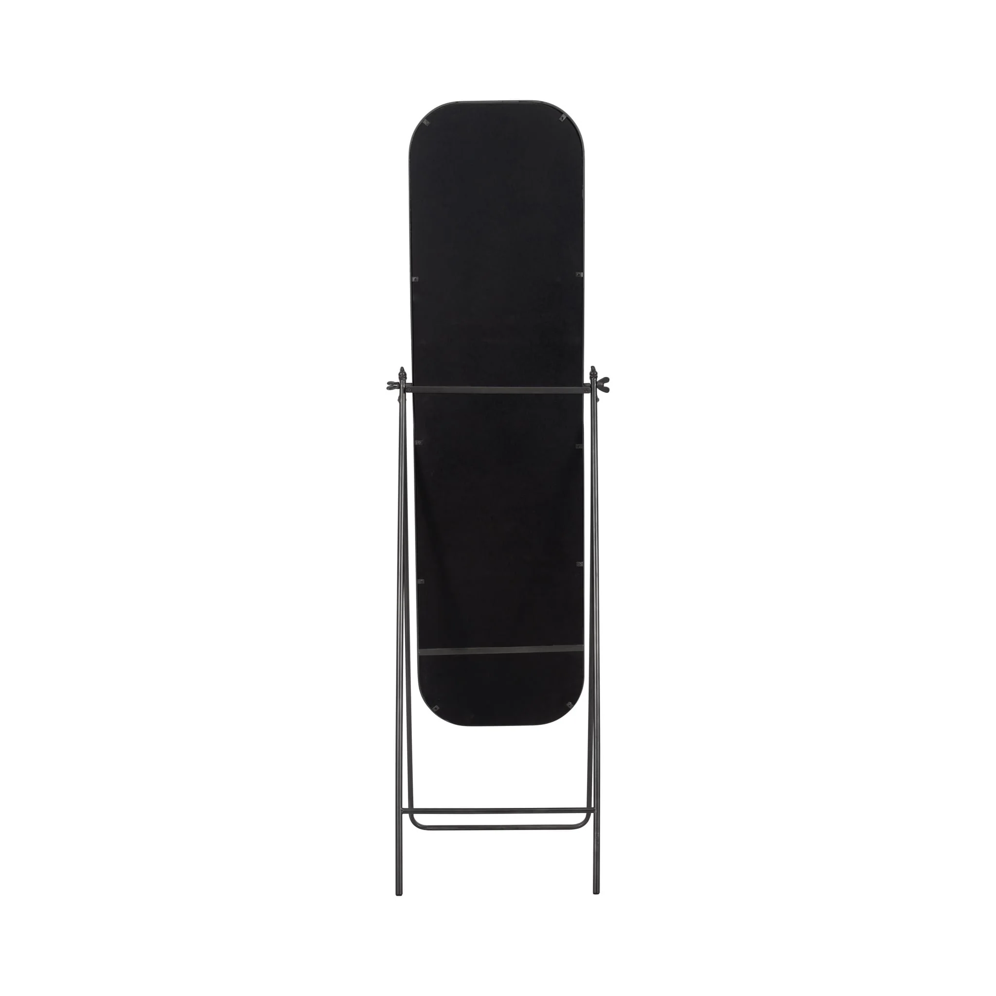 Metal, 21x69 Floor Mirror On Stand, Black - Image 5