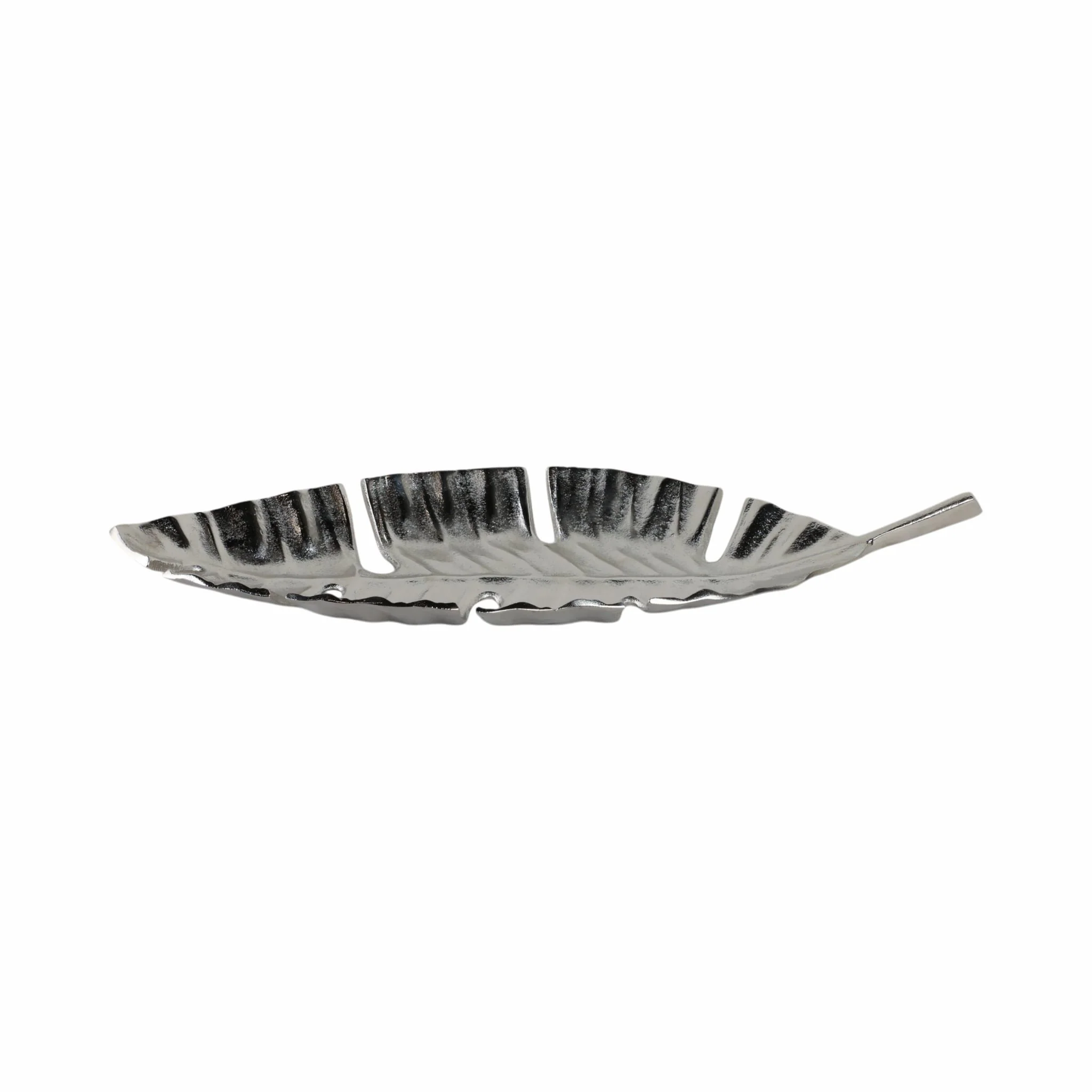 Metal, 22" Leaf Tray, Silver - Image 4