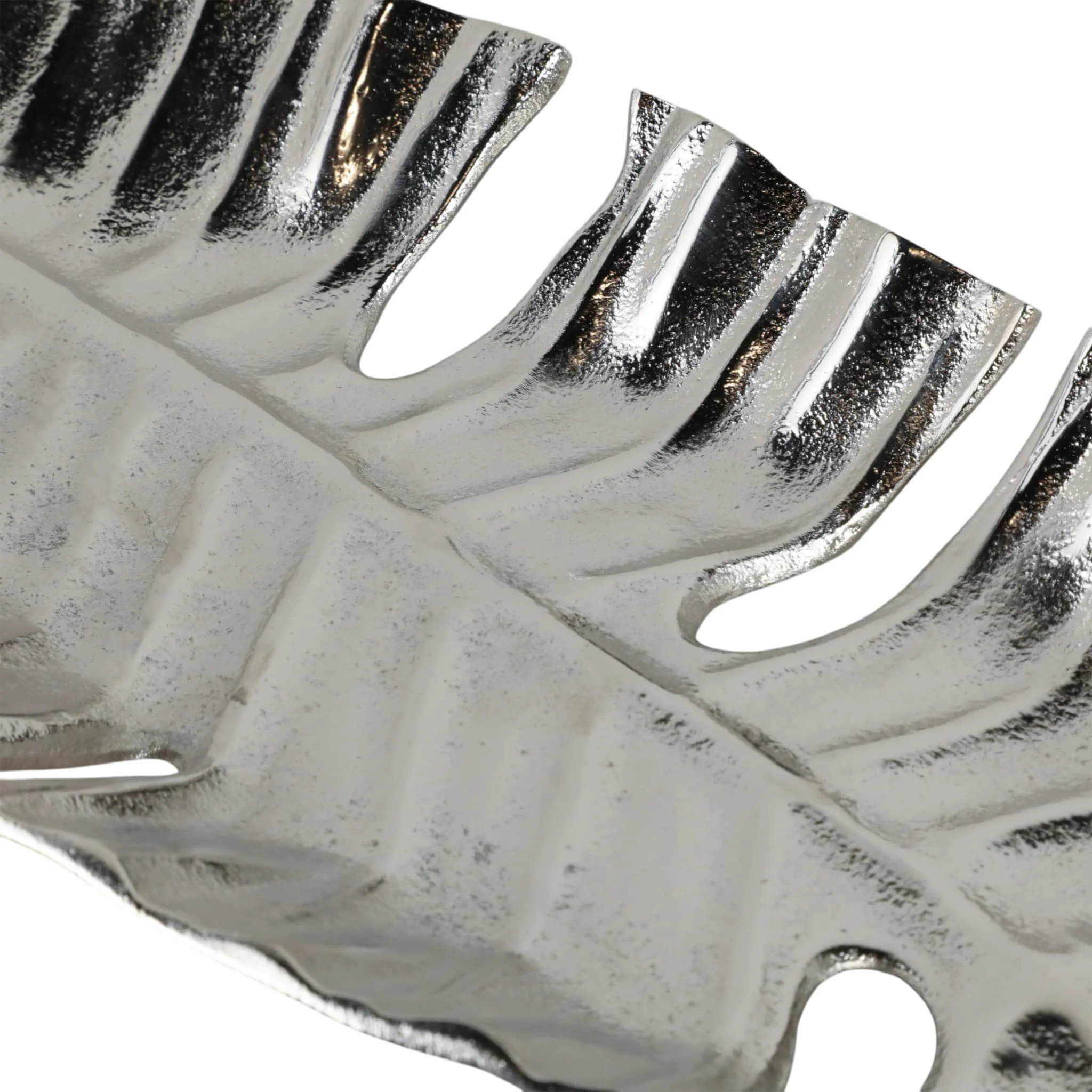 Metal, 22" Leaf Tray, Silver - Image 5