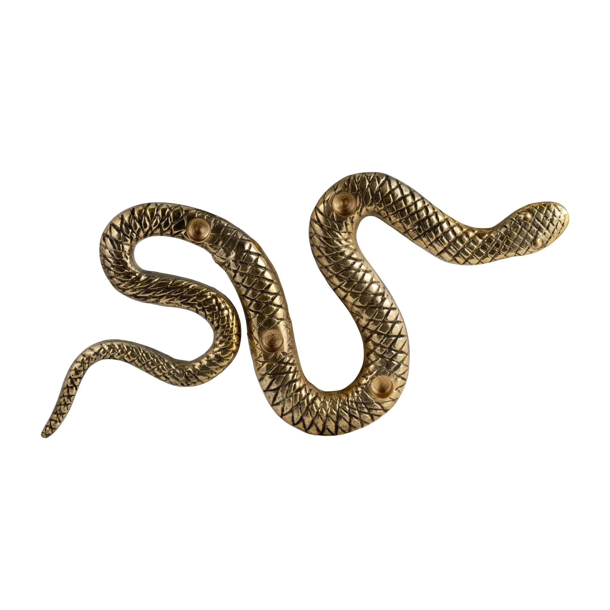 Metal, 22" Snake 4-taper Candle Holder, Gold - Image 6