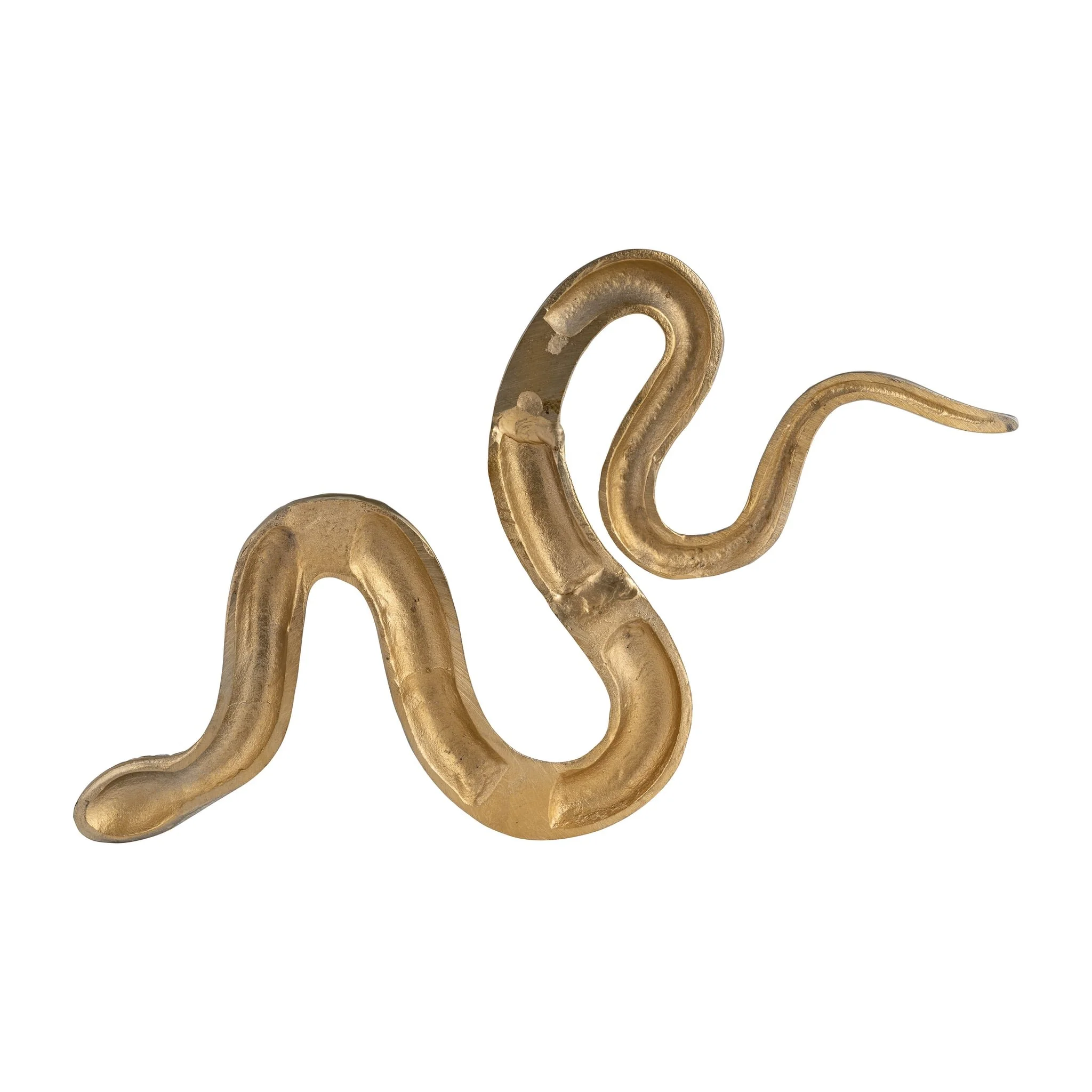 Metal, 22" Snake 4-taper Candle Holder, Gold - Image 7