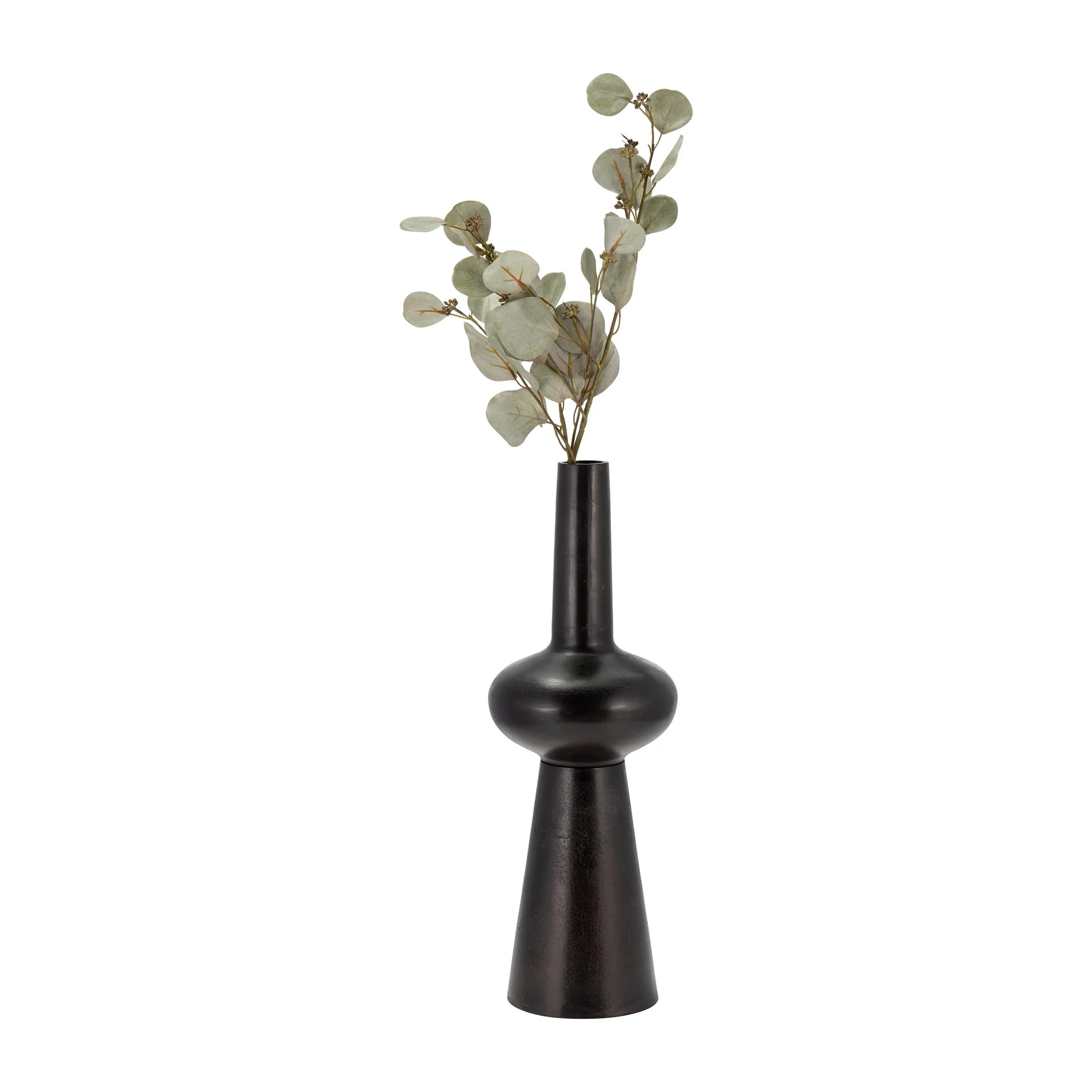 Metal, 22"h Vintage Vase, Bronze - Image 2