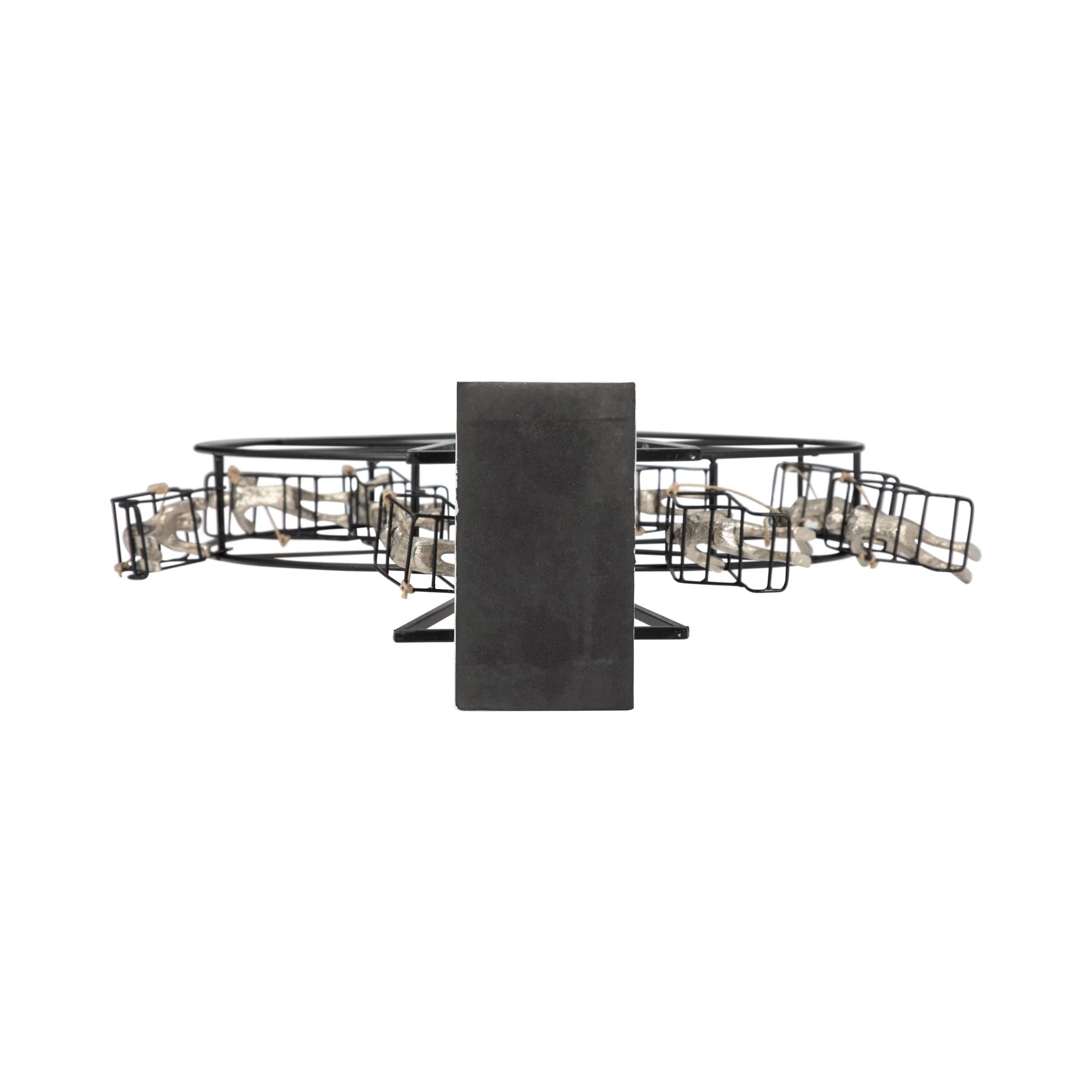 Metal, 23" Ferris Wheel, Black - Image 7