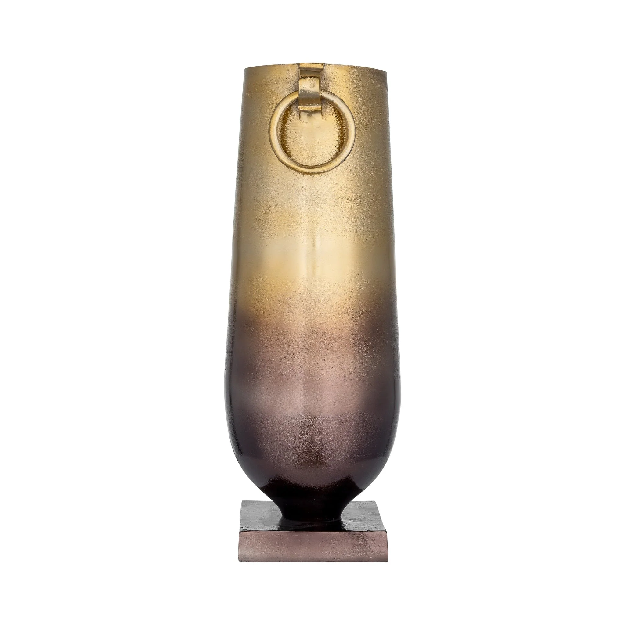 Metal, 23" Metallic Vase, Bronze - Image 3