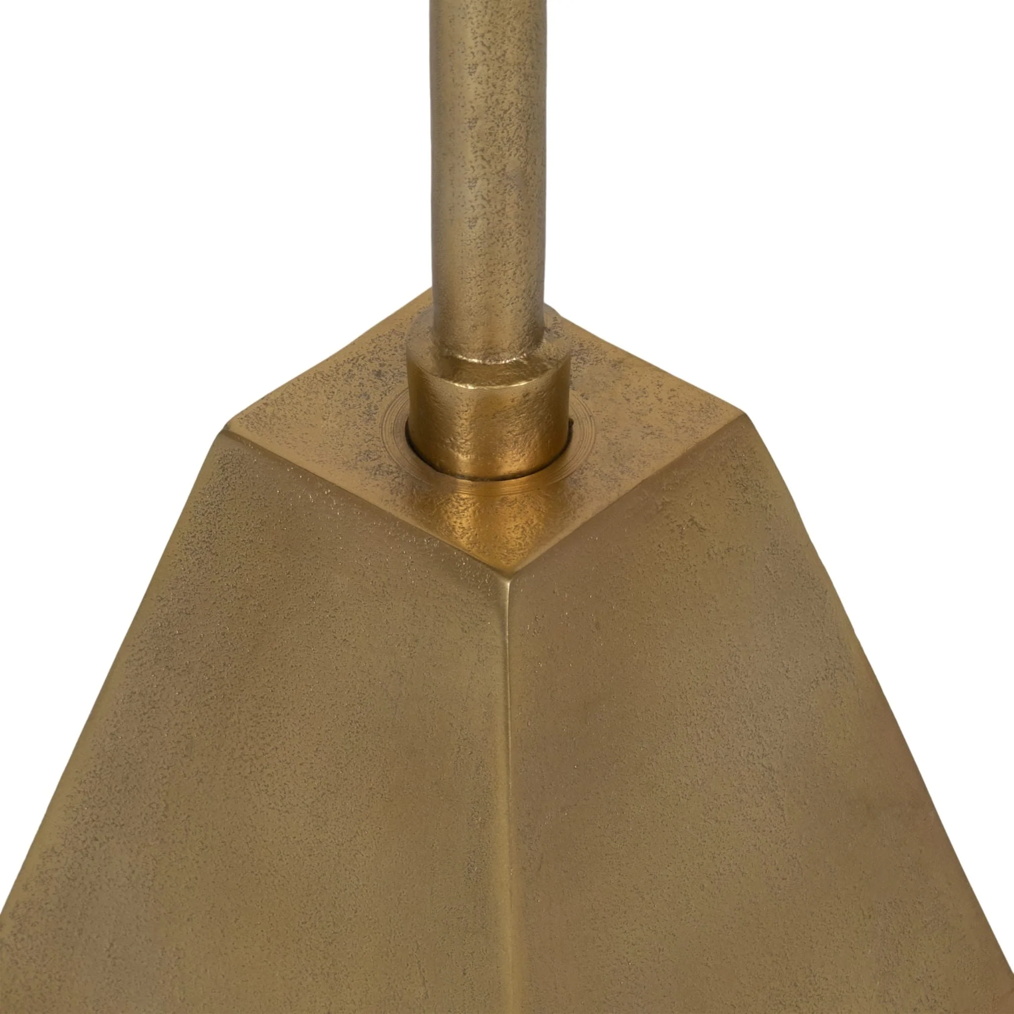 Metal, 23"h Round Drink Table, Gold/white - Image 5