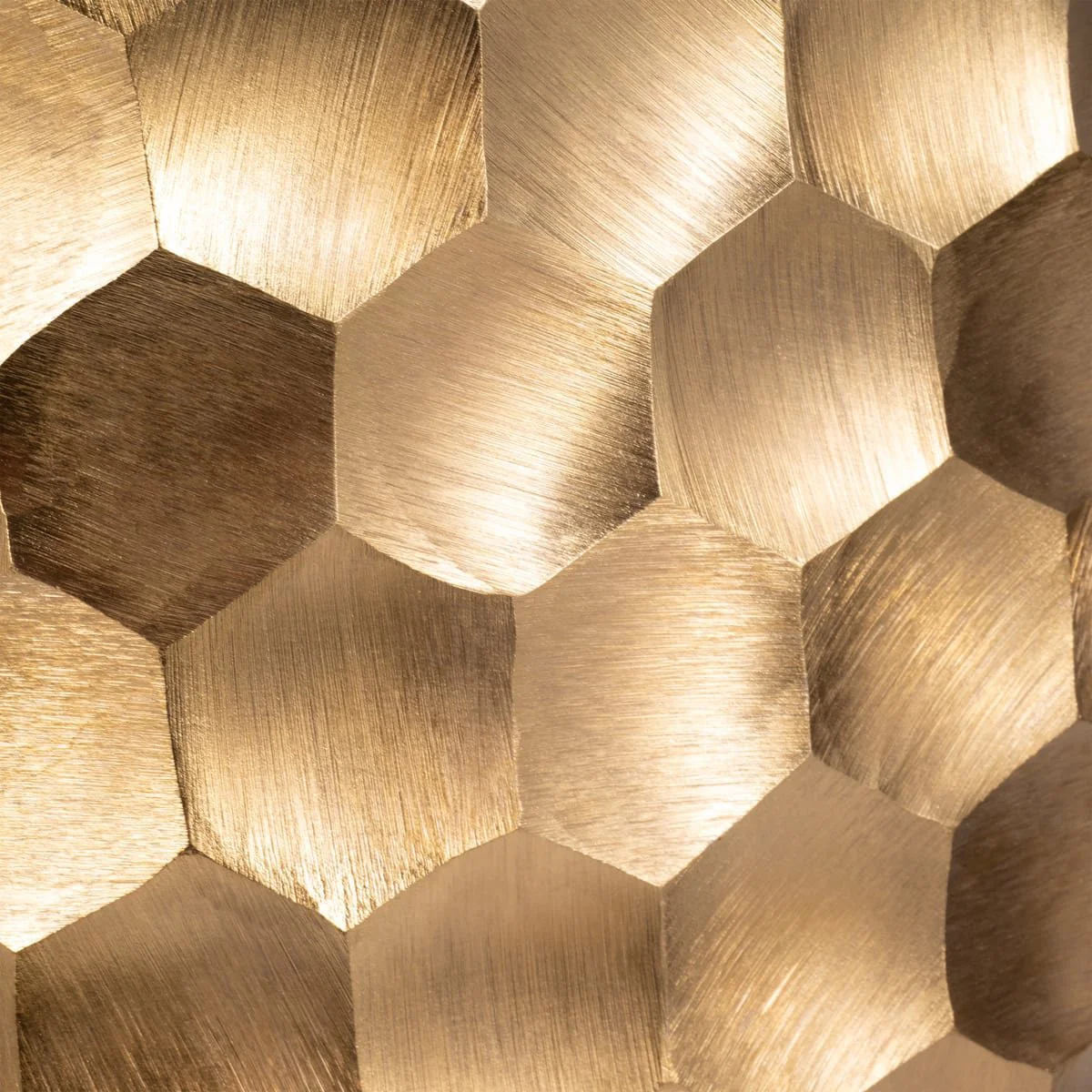 Metal, 24"  Honeycomb Vase, Gold - Image 5