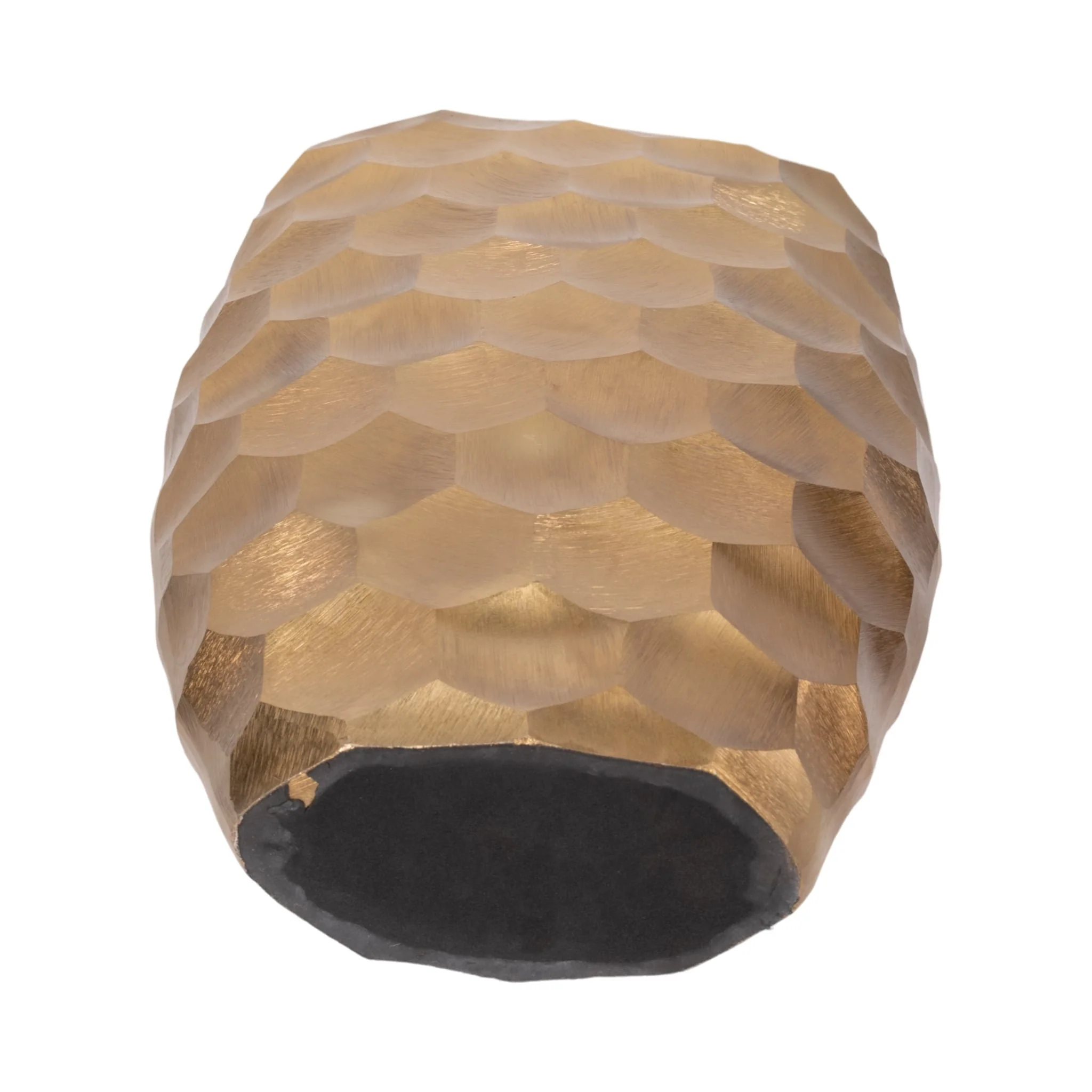 Metal, 24"  Honeycomb Vase, Gold - Image 7