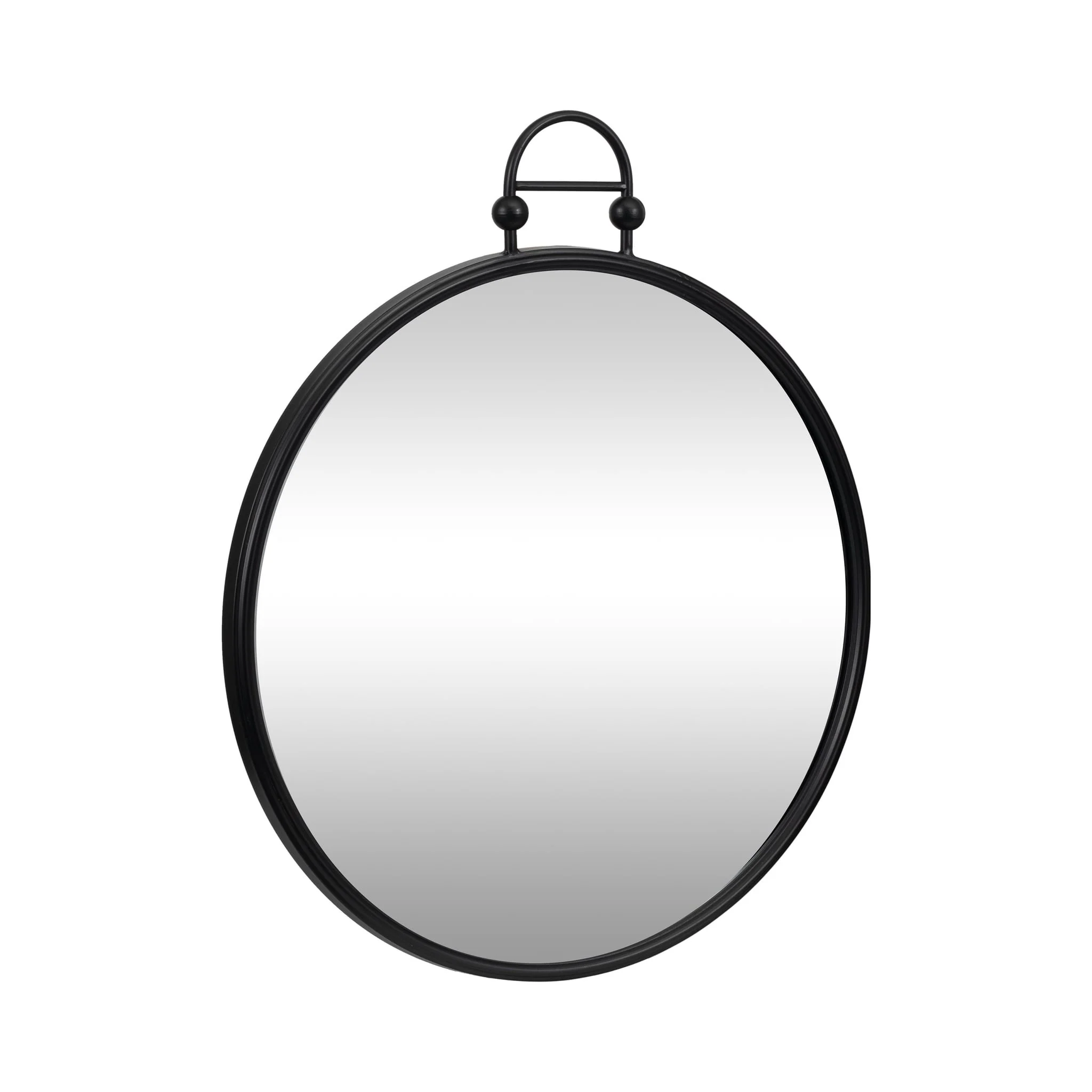 Metal, 24" Mirror Metal Hoop, Black Wb - Image 2