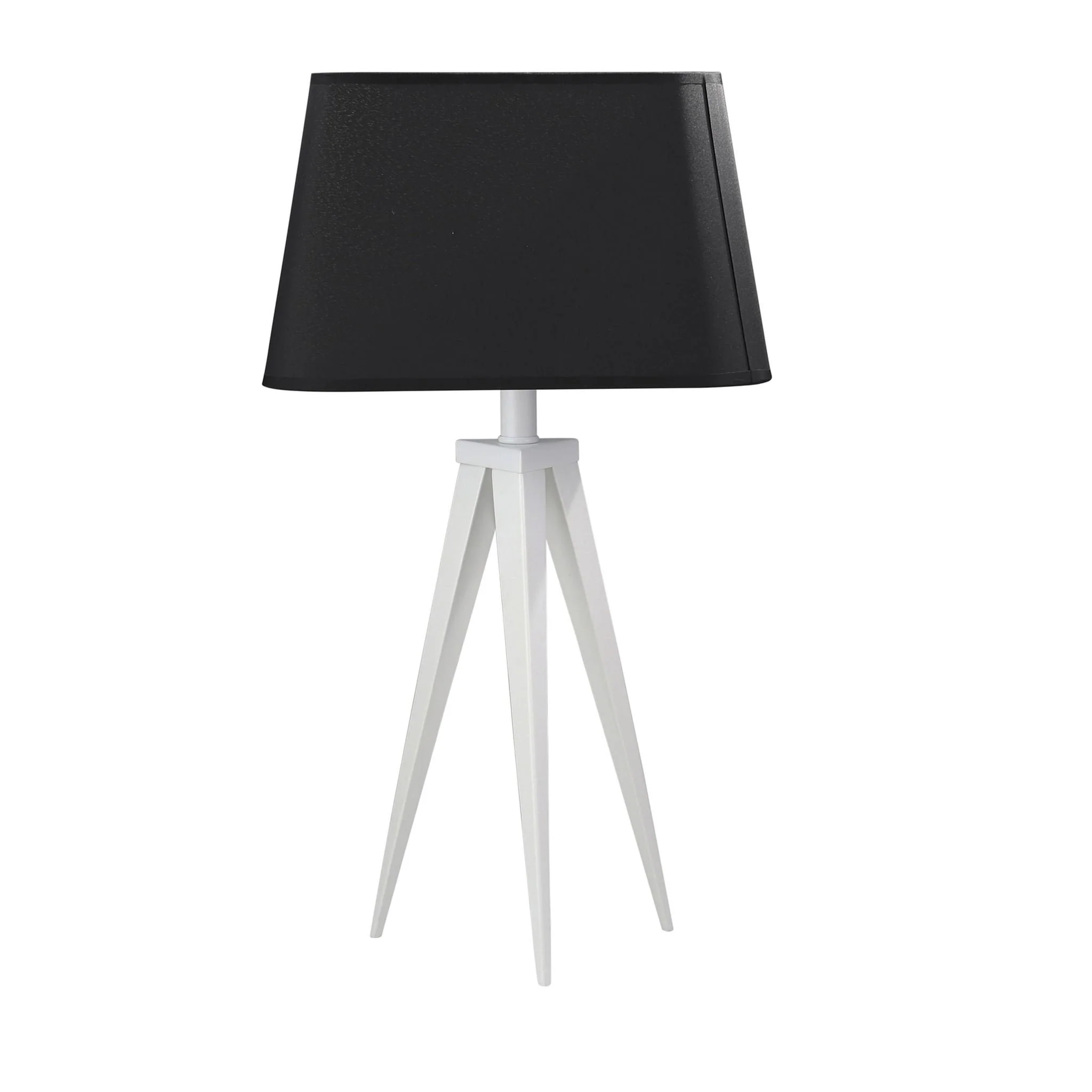 Metal 24" Tripod Table Lamp, White/black - Image 2