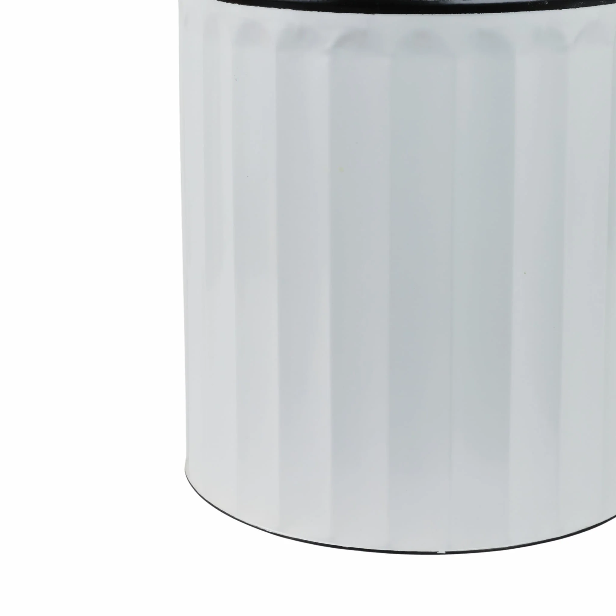 Metal 24"h Milk Bucket, White - Image 5