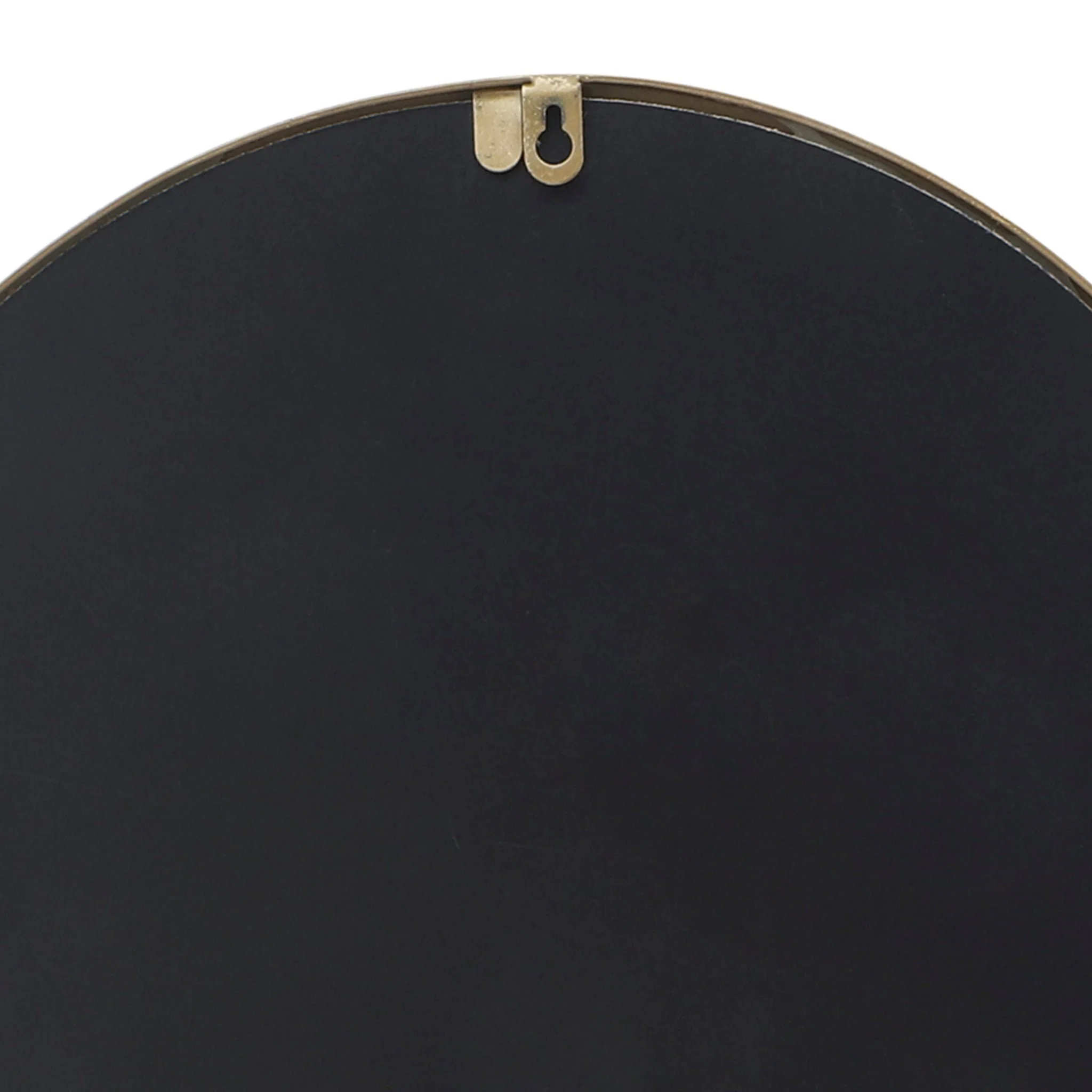 Metal, 24"h, Mirror With Man Deco, Gold - Image 5