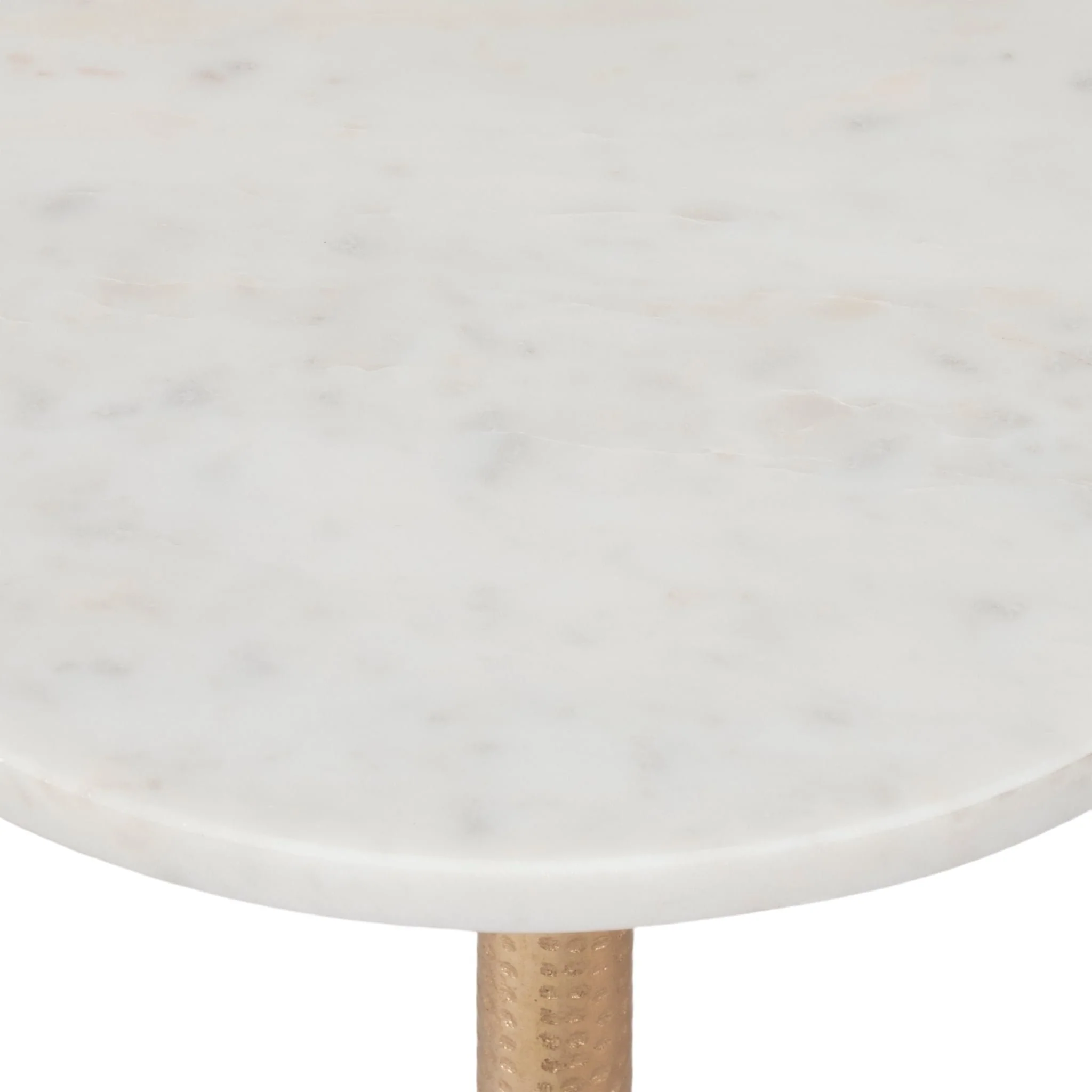 Metal, 24"h Round Drink Table - Flat Base, Gold - Image 4