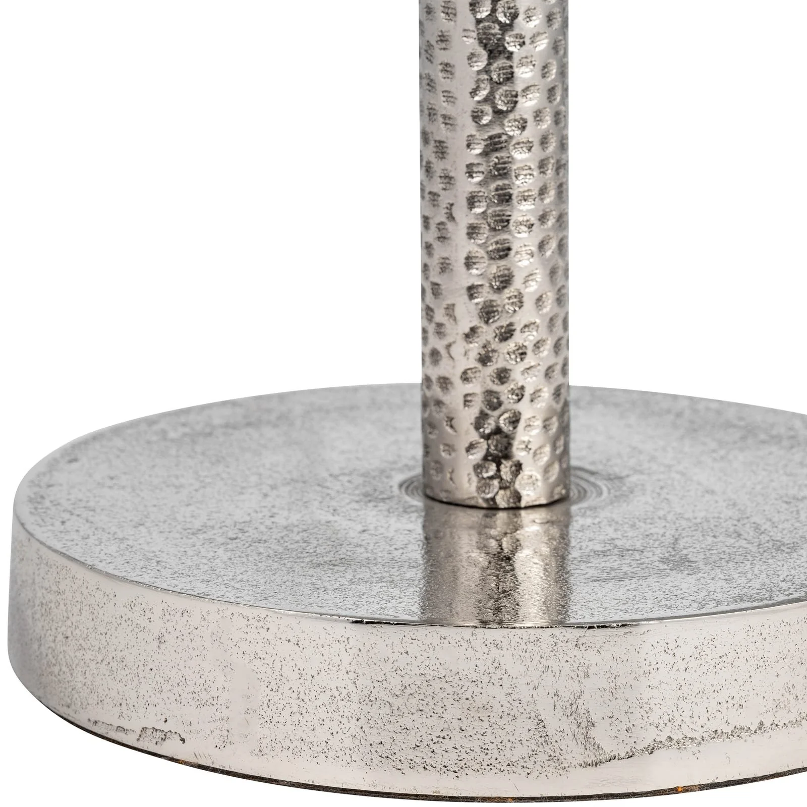 Metal, 24"h Round Drink Table - Flat Base, Silver - Image 5