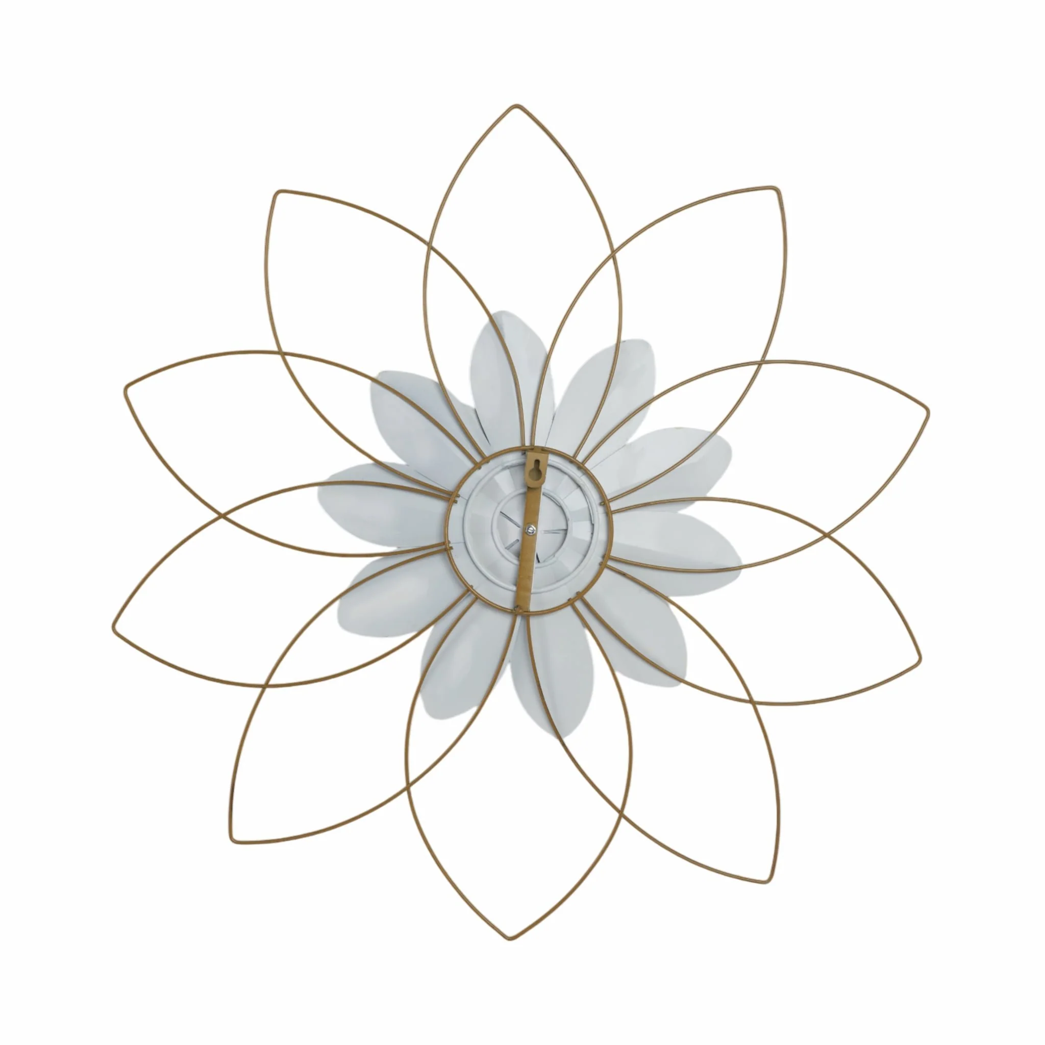 Metal 25" Wall Flower, White/blue, Wb - Image 6