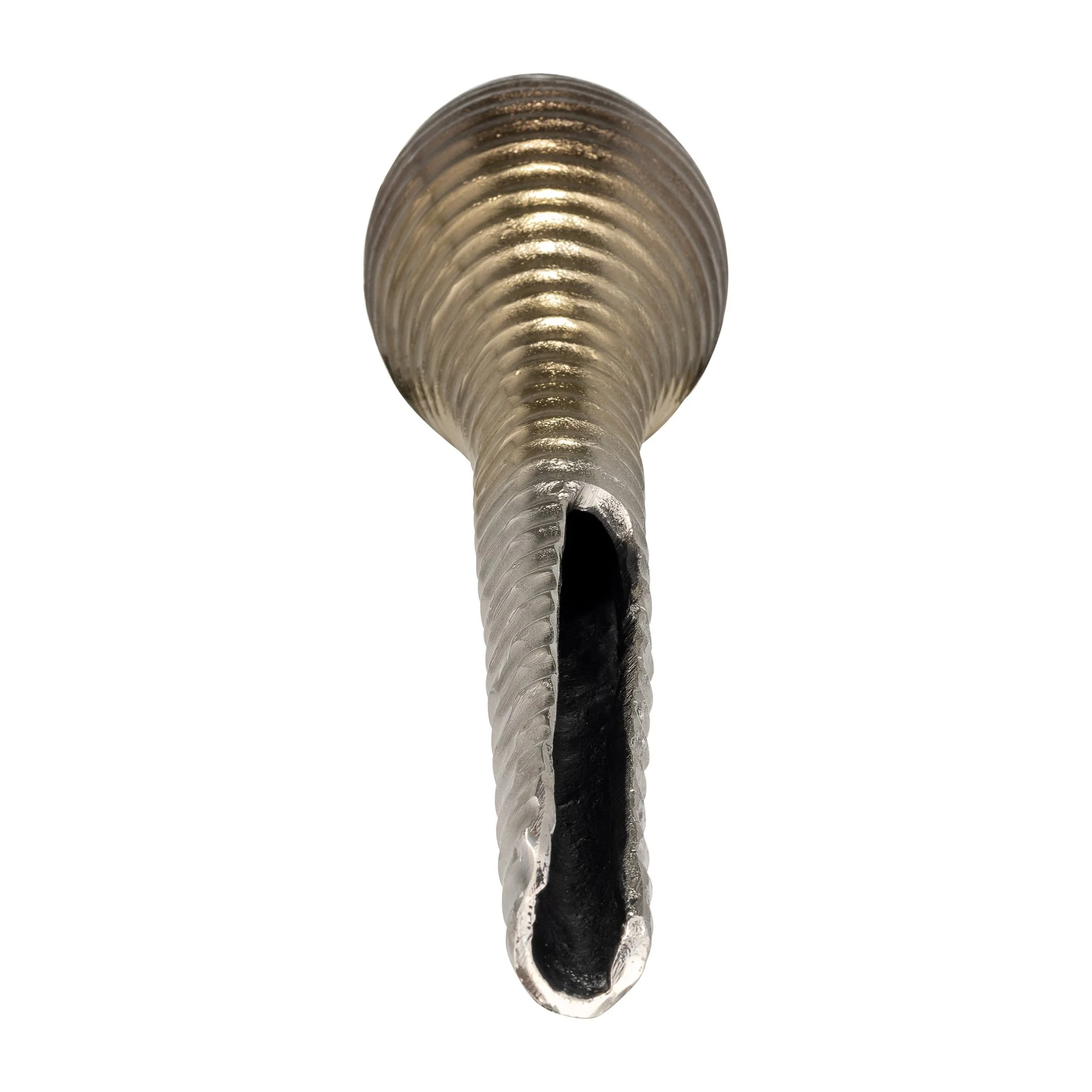 Metal,26",shell Elongated Vase,gold - Image 7