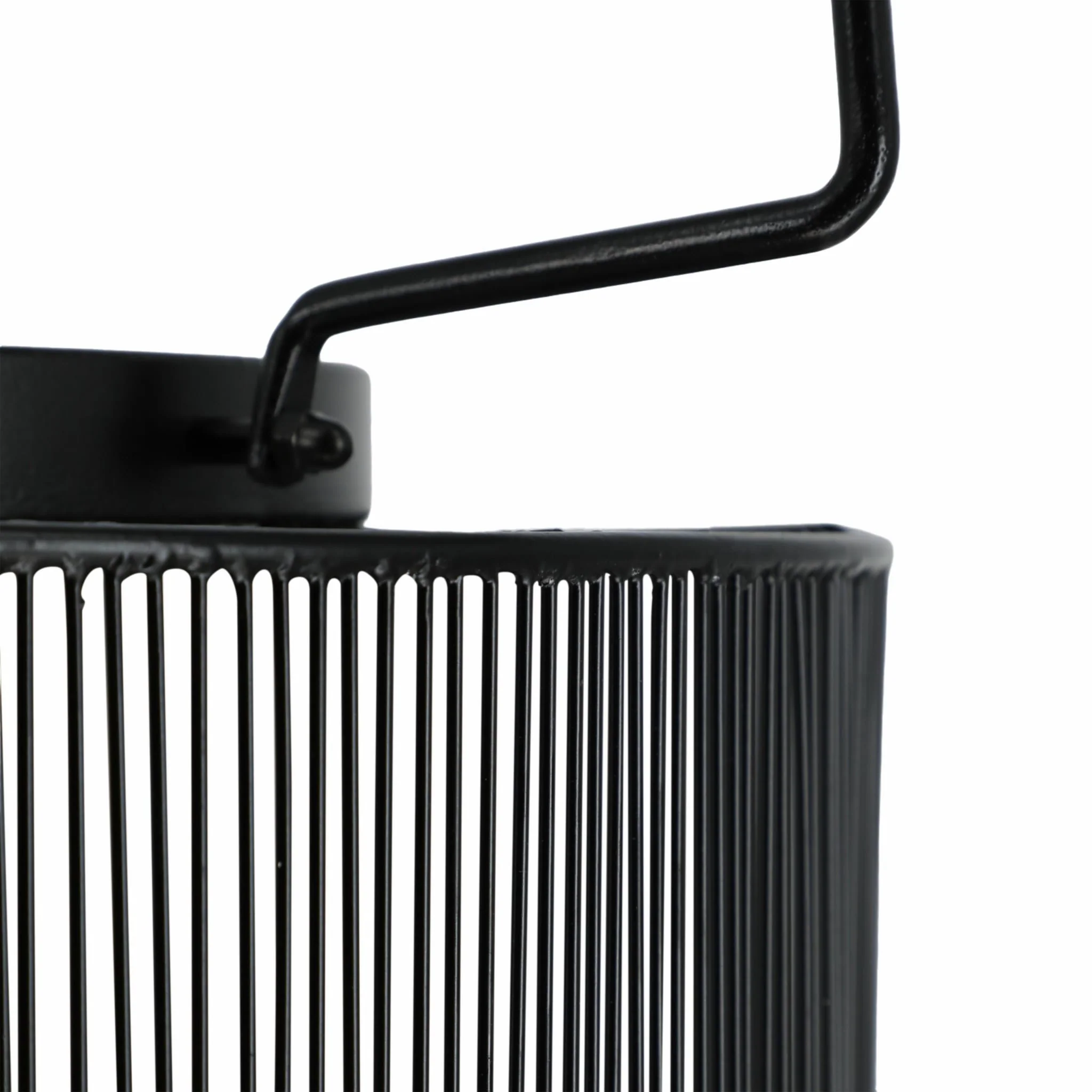 Metal 26" Wire Lantern, Black - Image 6