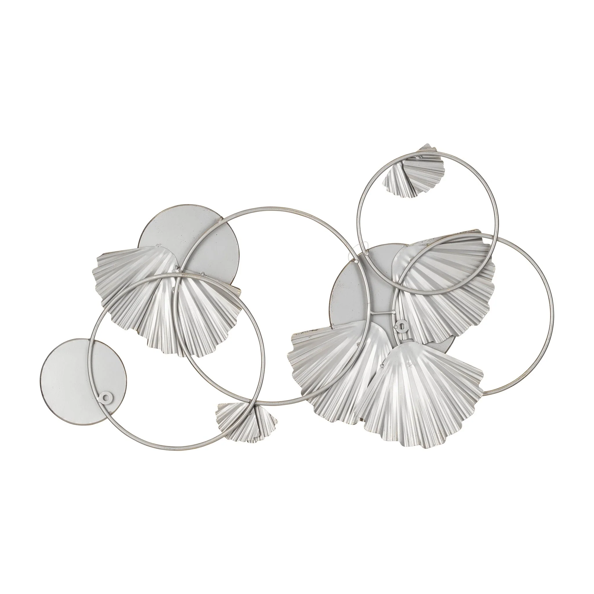 Metal, 27" Fan Loops Mirrored Wall Decor, Gold Wb - Image 4