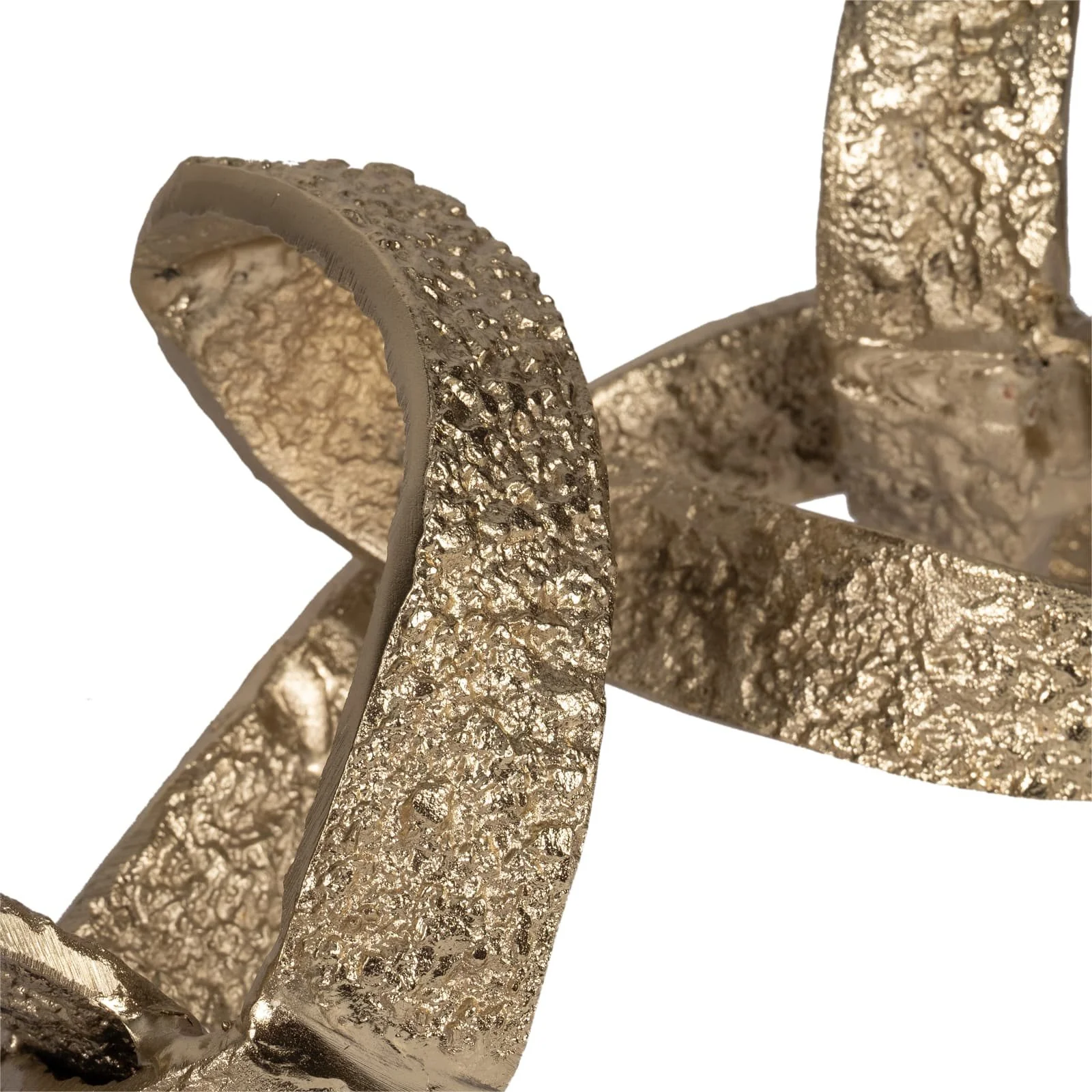 Metal, 27" Swirly Table Object, Gold - Image 5