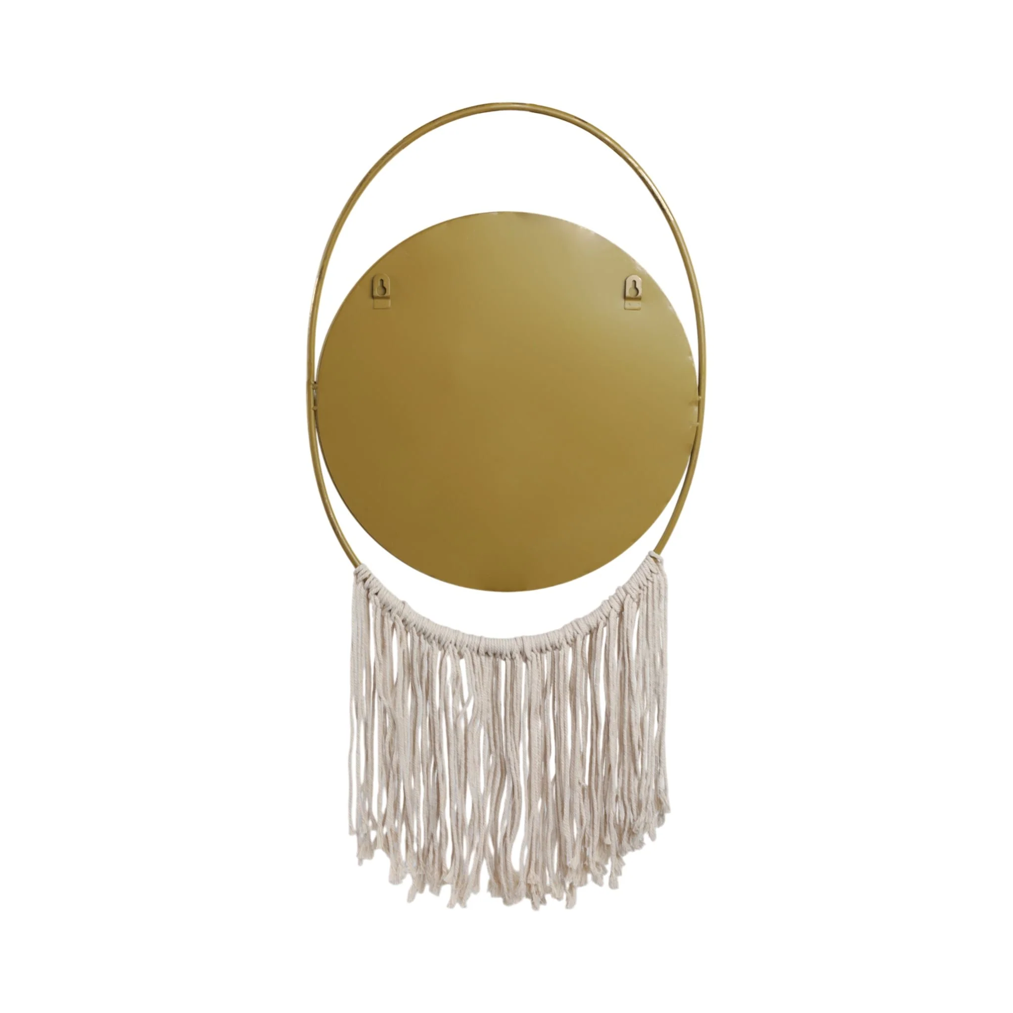 Metal, 30" Mirrored Wall Deco, Gold/natural - Image 6