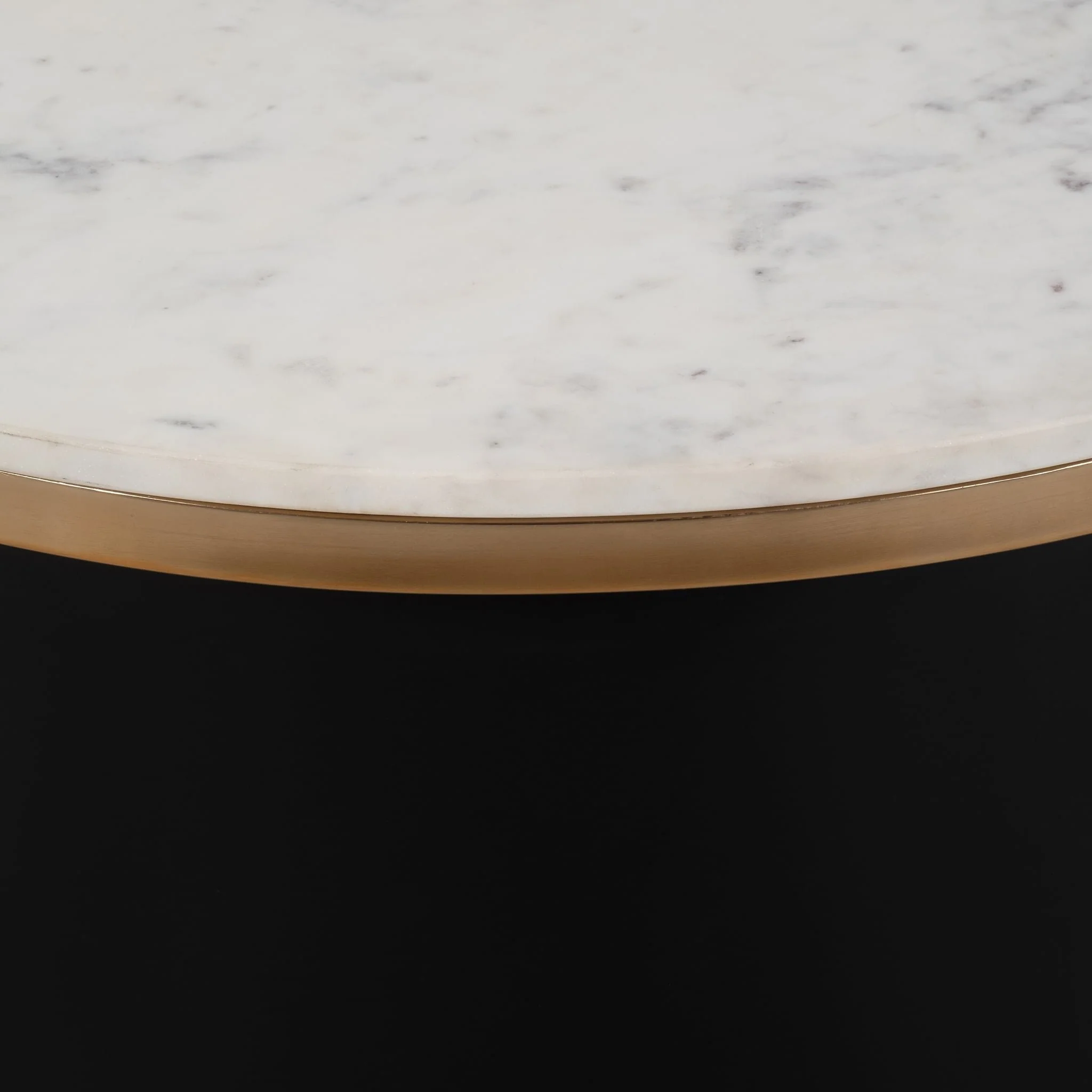 Metal, 31" Cylinder Coffee Table, Black - Image 4