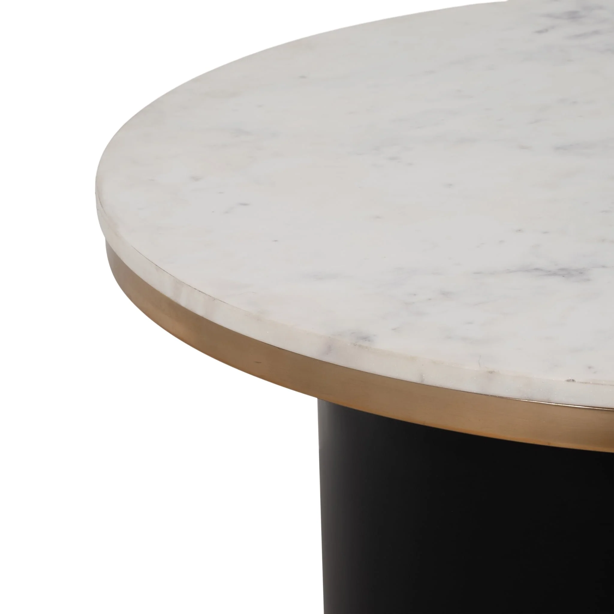 Metal, 31" Cylinder Coffee Table, Black - Image 5