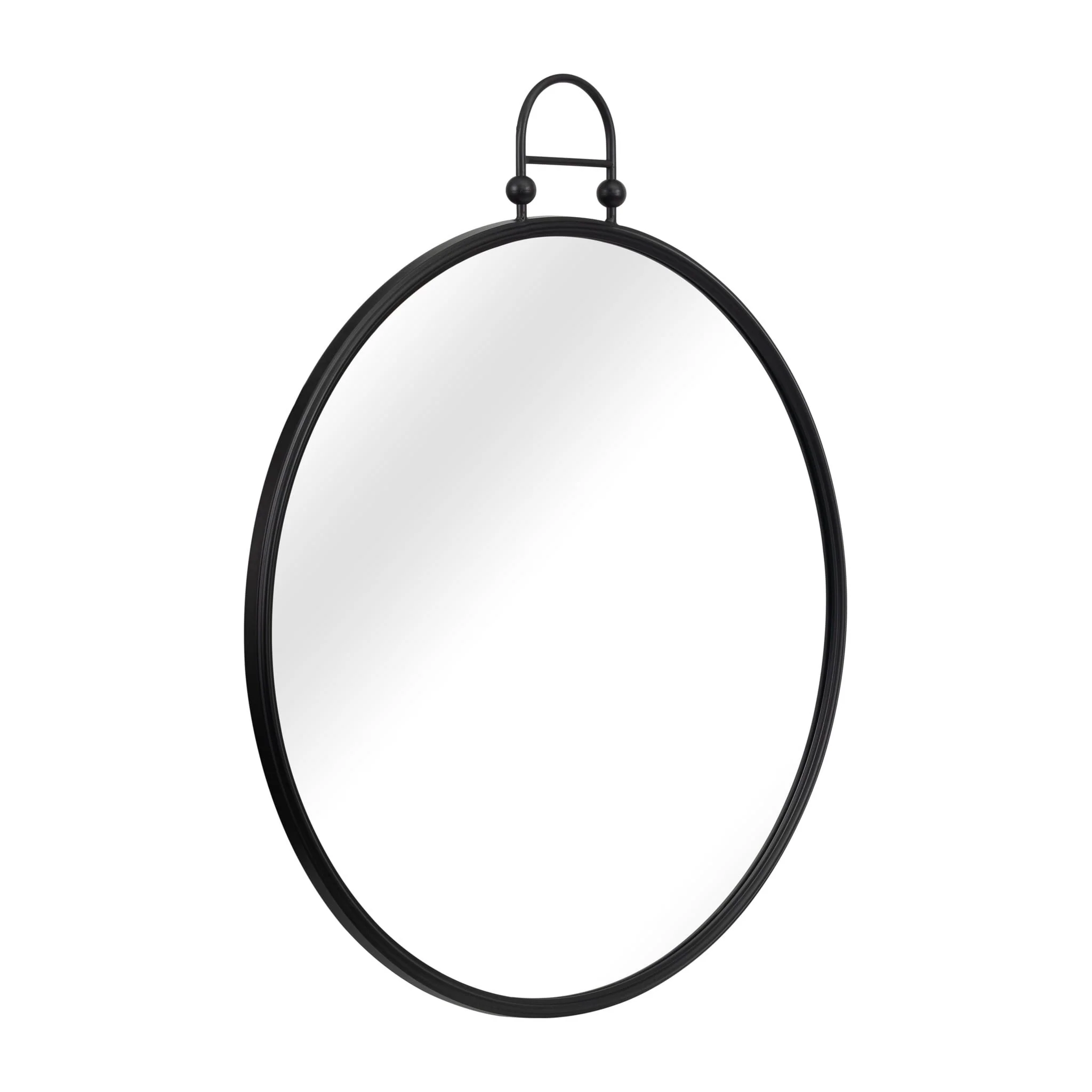 Metal, 31" Mirror Metal Hoop, Black Wb - Image 2