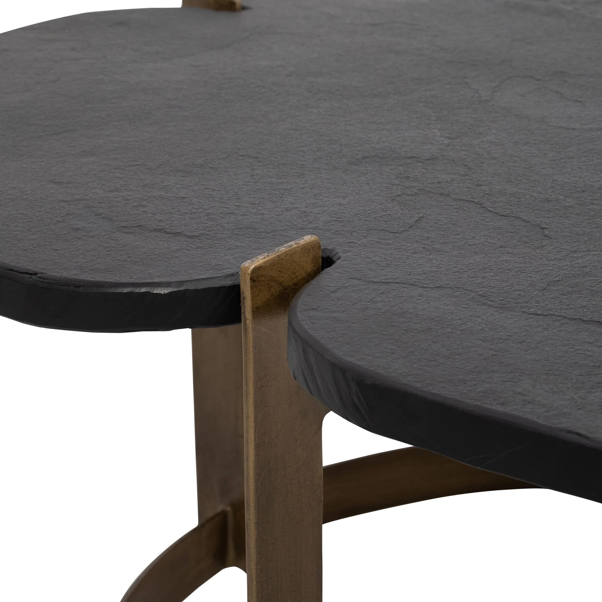 Metal, 32x17  Stone Top Coffee Table, 2boxes - Image 5