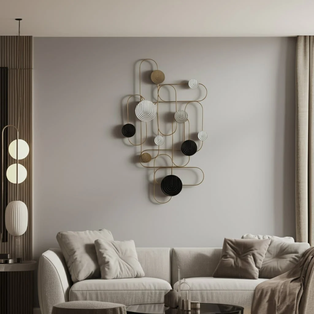 Metal, 33" Arch Discs Wall Decor, Multi Wb - Image 10