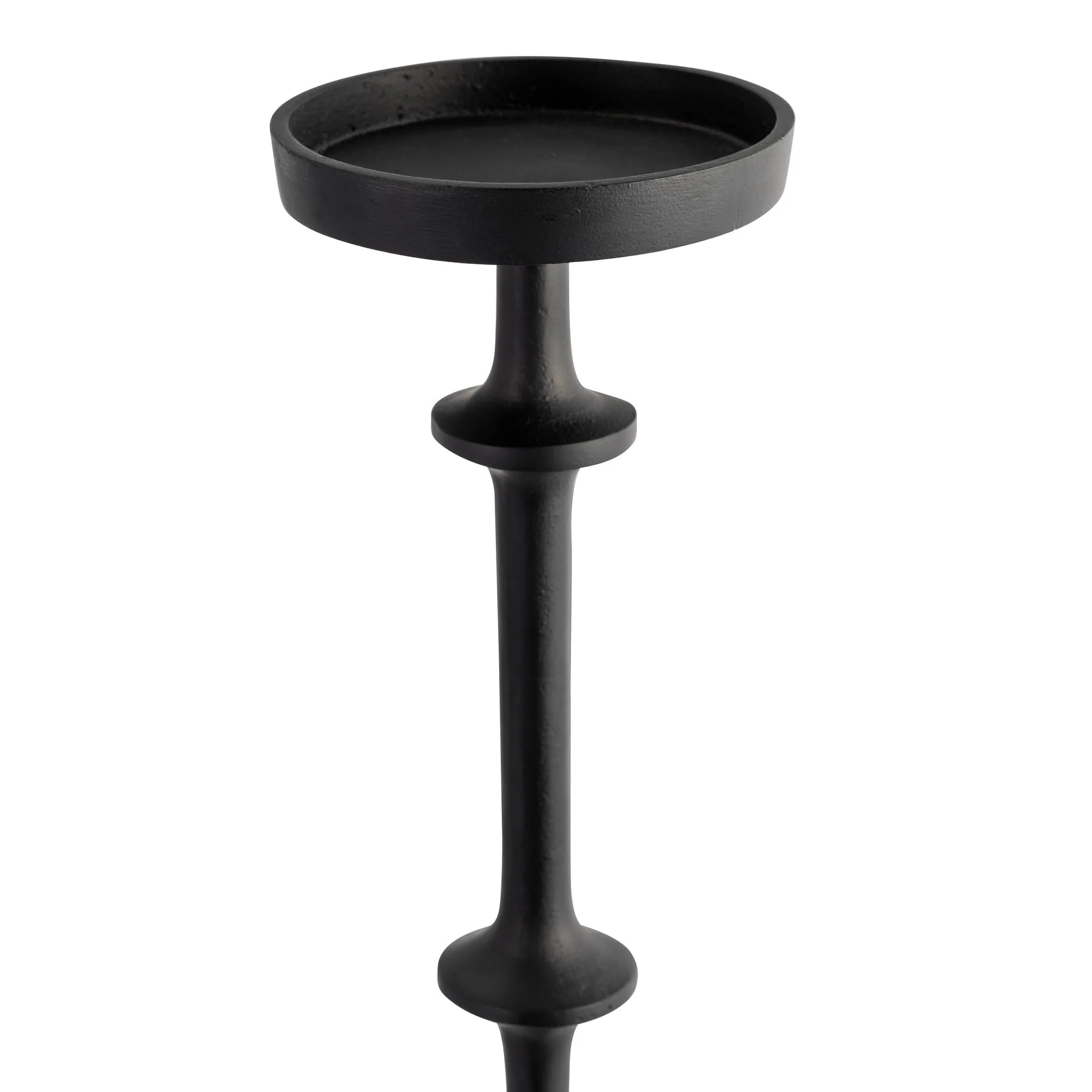 Metal, 36" Abacus Floor Pillar Candleholder, Black - Image 3