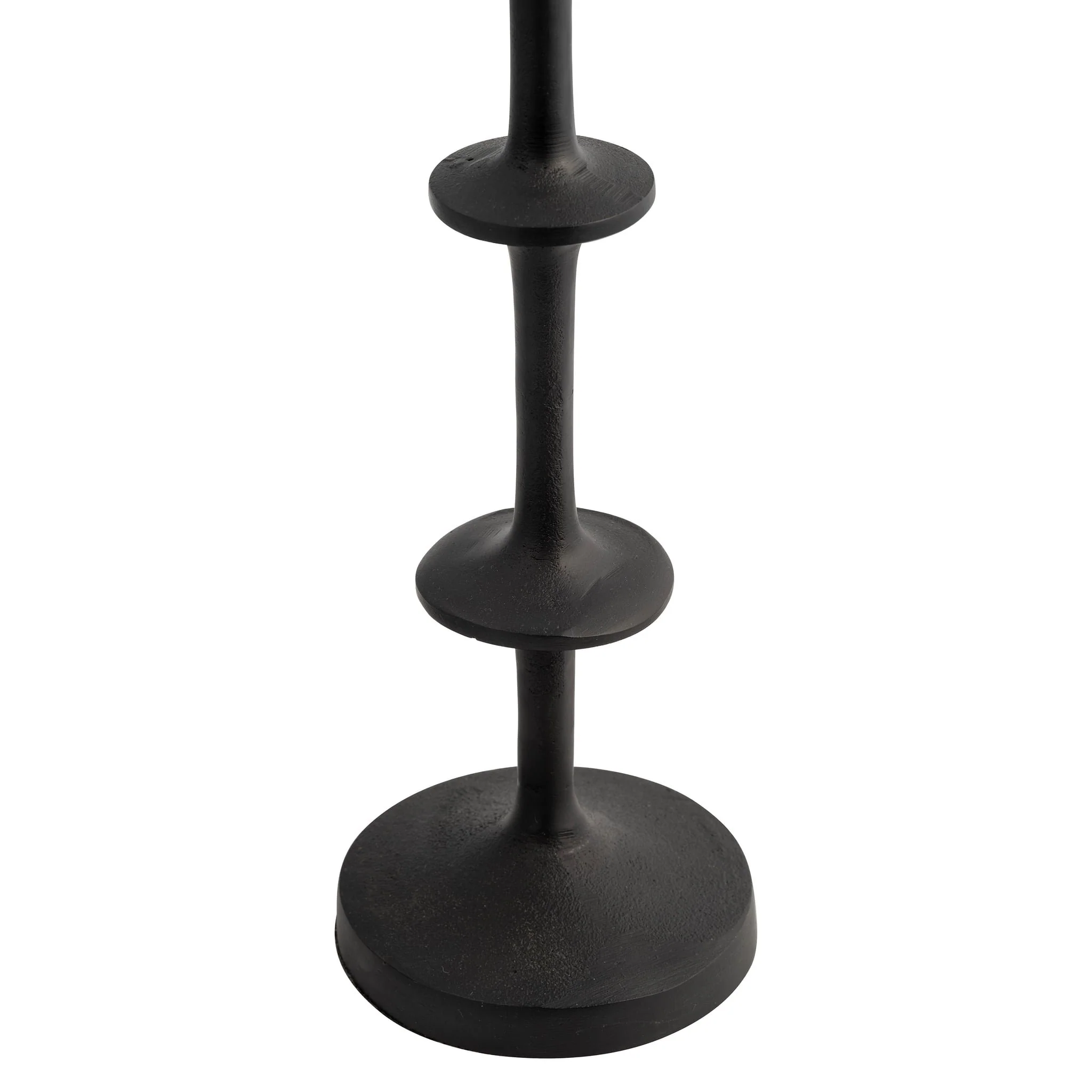 Metal, 36" Abacus Floor Pillar Candleholder, Black - Image 4
